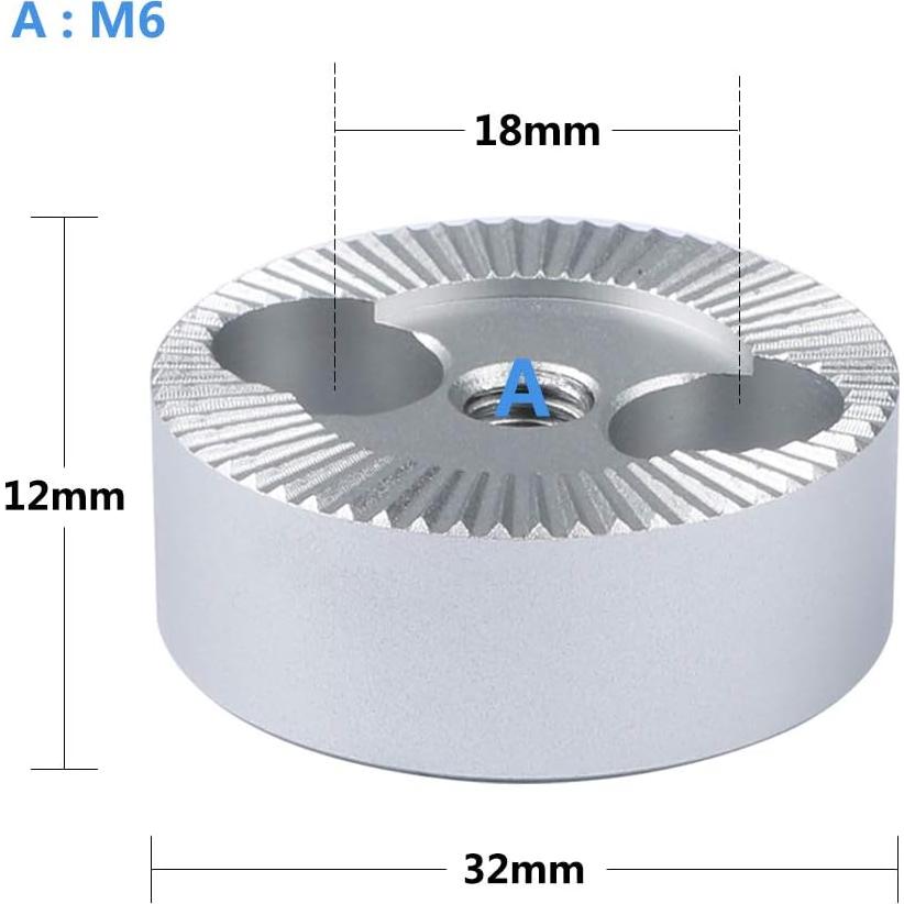 Adaptador de Montaje Rosette Estándar M6 CAMVATE 32mm Aluminio