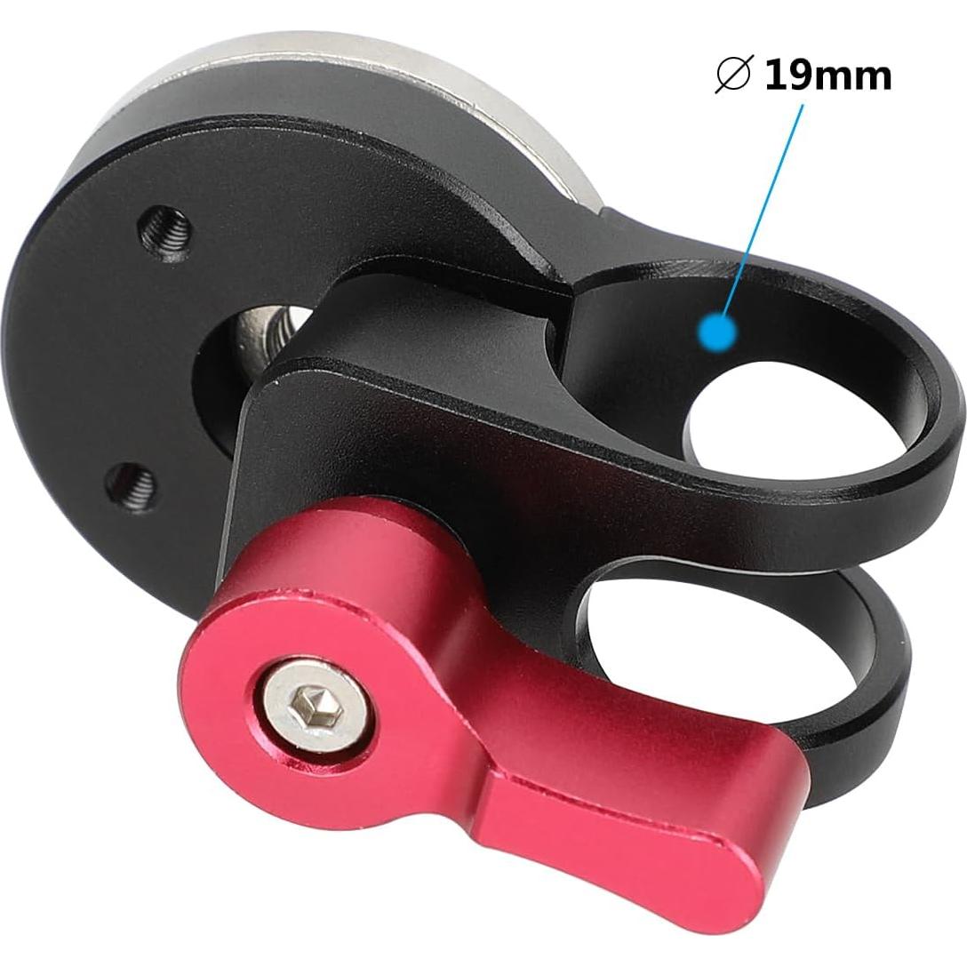Abrazadera de Varilla de 19mm CAMVATE con Roseta ARRI Roja