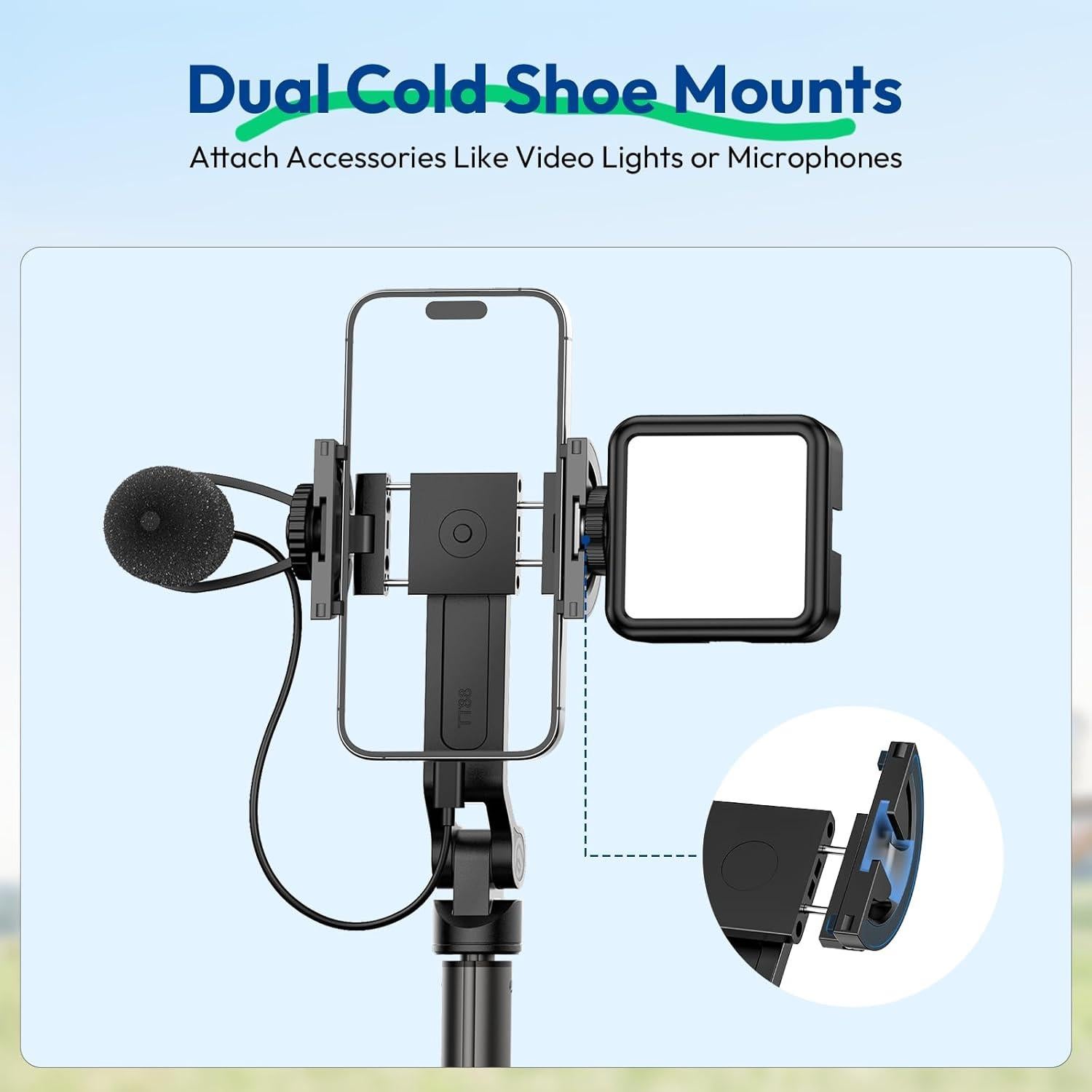 Trípode Magnético ULANZI TT88 para Teléfono 145 cm Negro