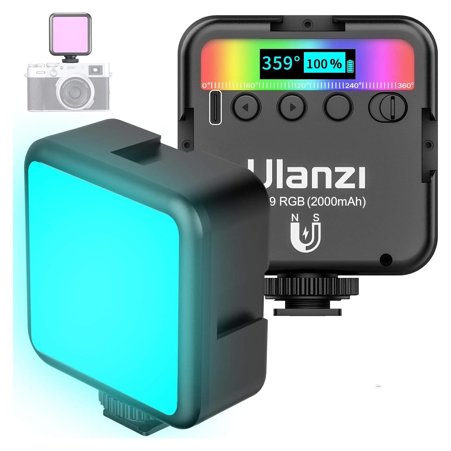 Luz de Video RGB VIJIM VL49 Mini LED Recargable 2500-9000K