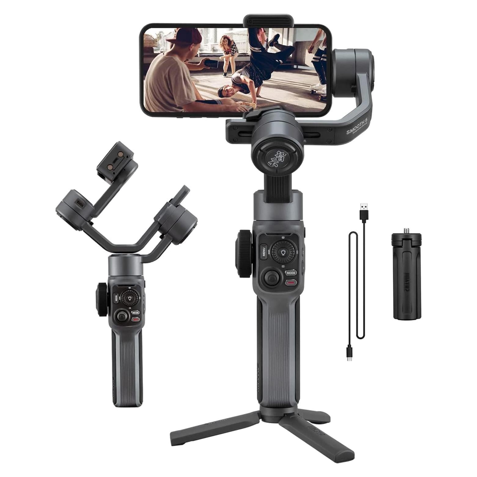 Estabilizador Gimbal Zhiyun Smooth 5 para Smartphone 3 Ejes