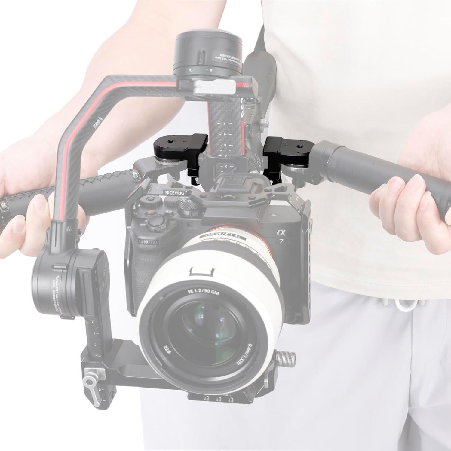 Adaptador de Montaje Rosette NATO NICEYRIG para Estabilizador DJI