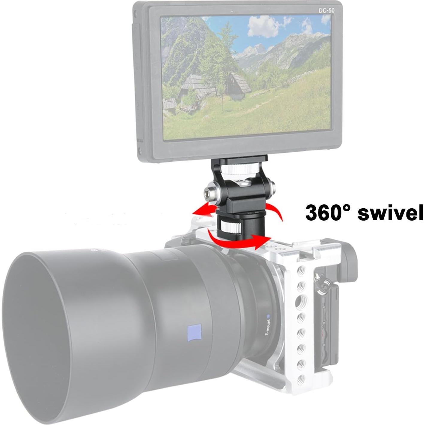 Soporte para Monitor DSLR Niceyrig 339 - Inclinación 170° y Giro 360°