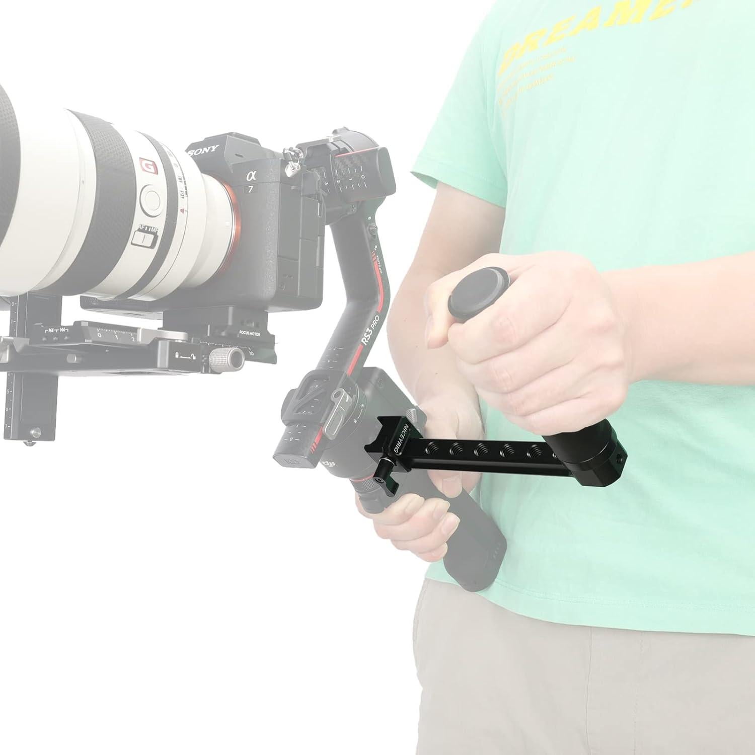 Mango Lateral NICEYRIG para DJI RS2 / RSC2 / RS3 / RS4 - 0.21 kg