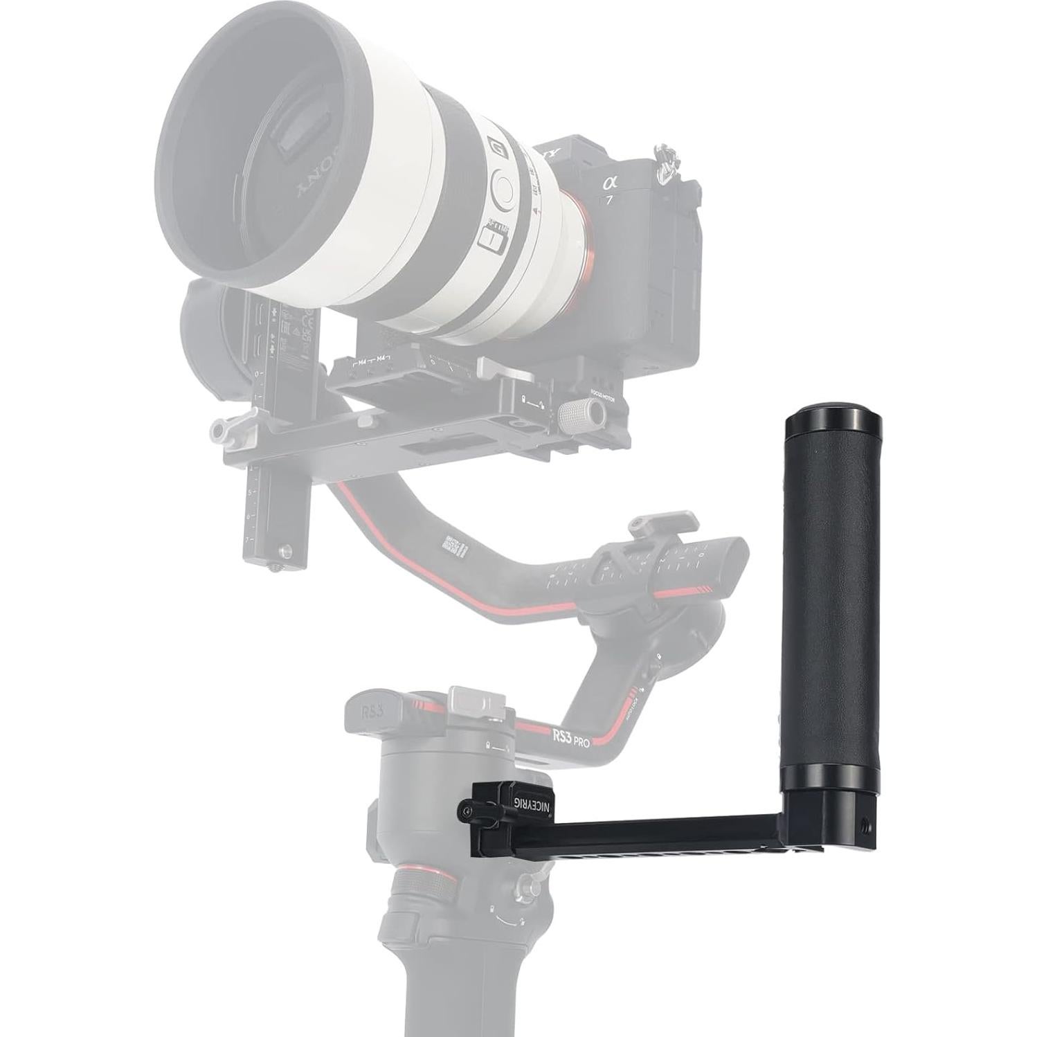 Mango Lateral NICEYRIG para DJI RS2 / RSC2 / RS3 / RS4 - 0.21 kg