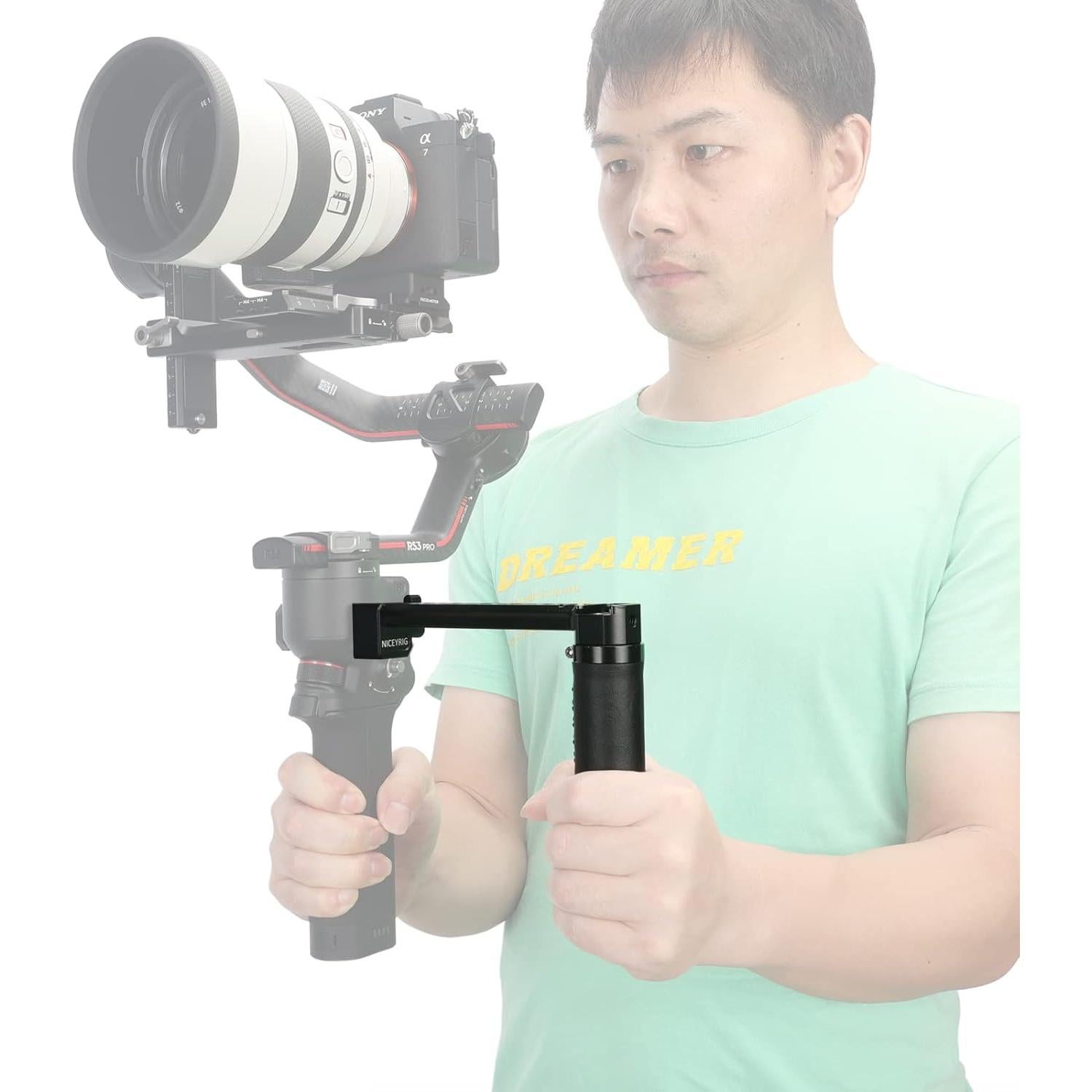 Mango Lateral NICEYRIG para DJI RS2 / RSC2 / RS3 / RS4 - 0.21 kg