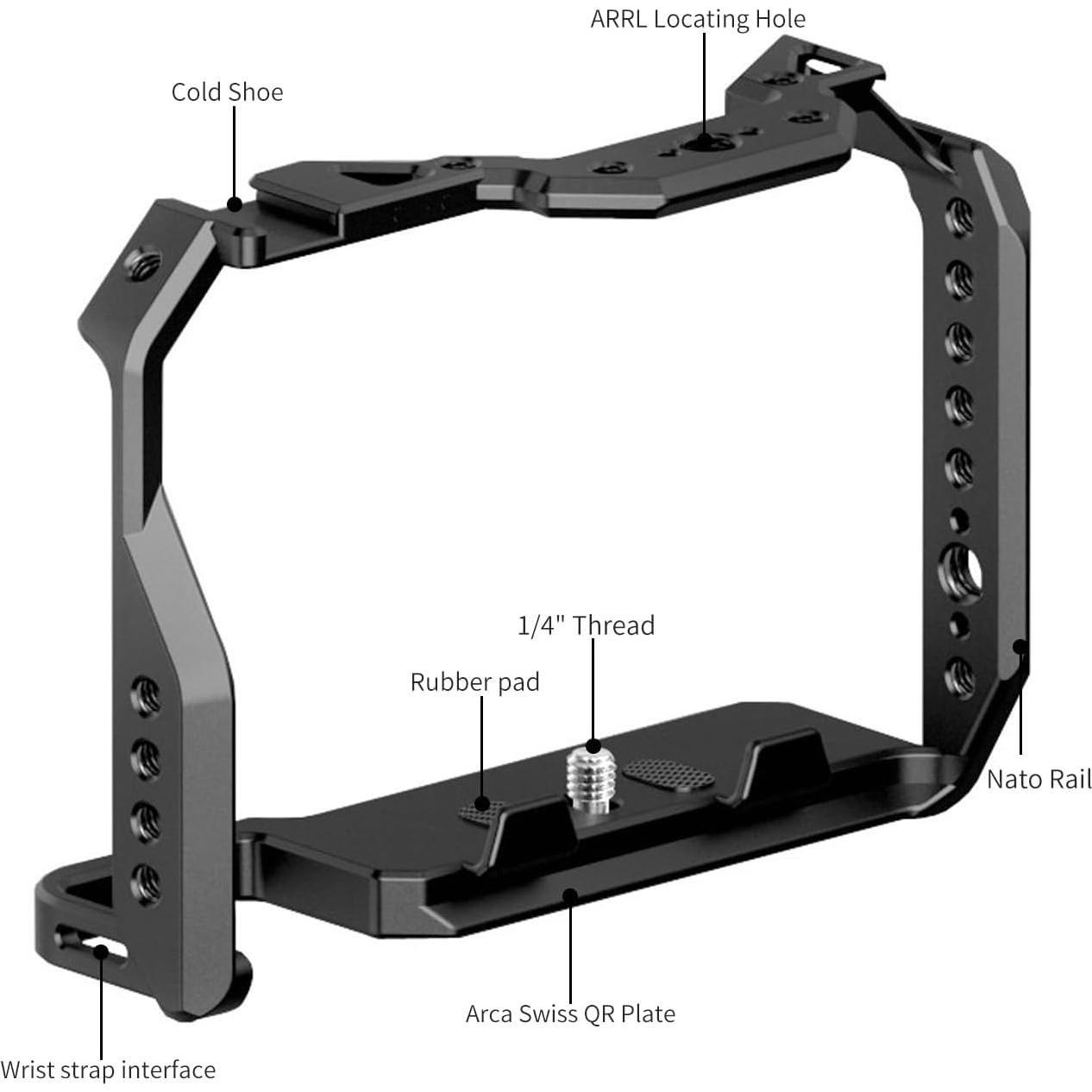 Jaula para Cámara NICEYRIG A1 II / A9 III Ligera con Placa ARCA