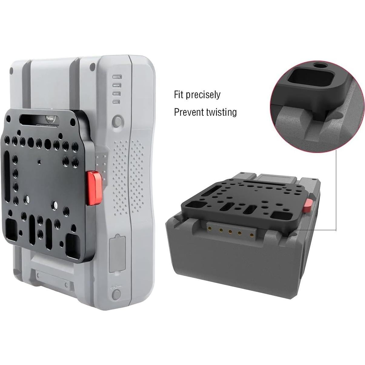 Placa V-Lock NICEYRIG con V-Dock Femenino para DJI Ronin M