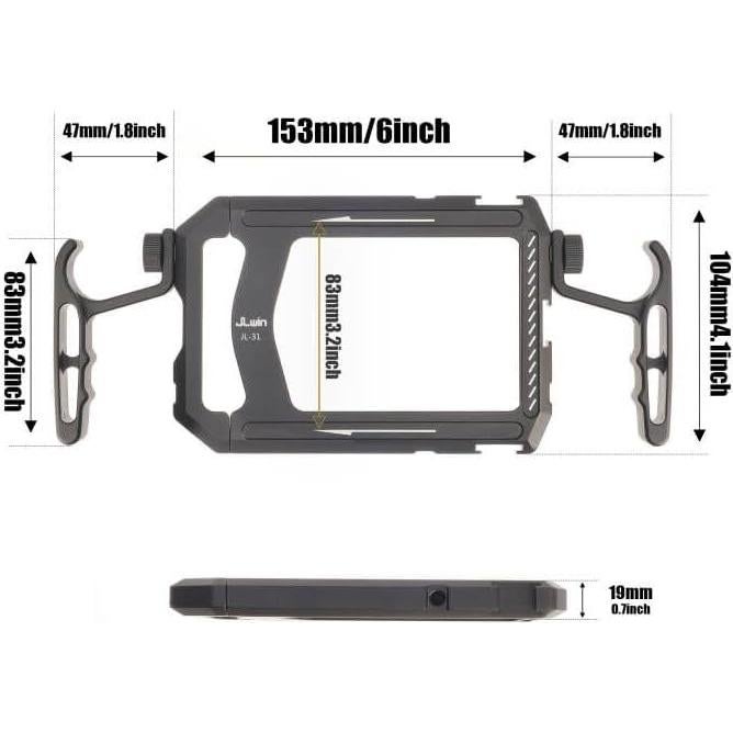 Soporte de Video para Smartphone FocusFoto con Agarraderas Dobles