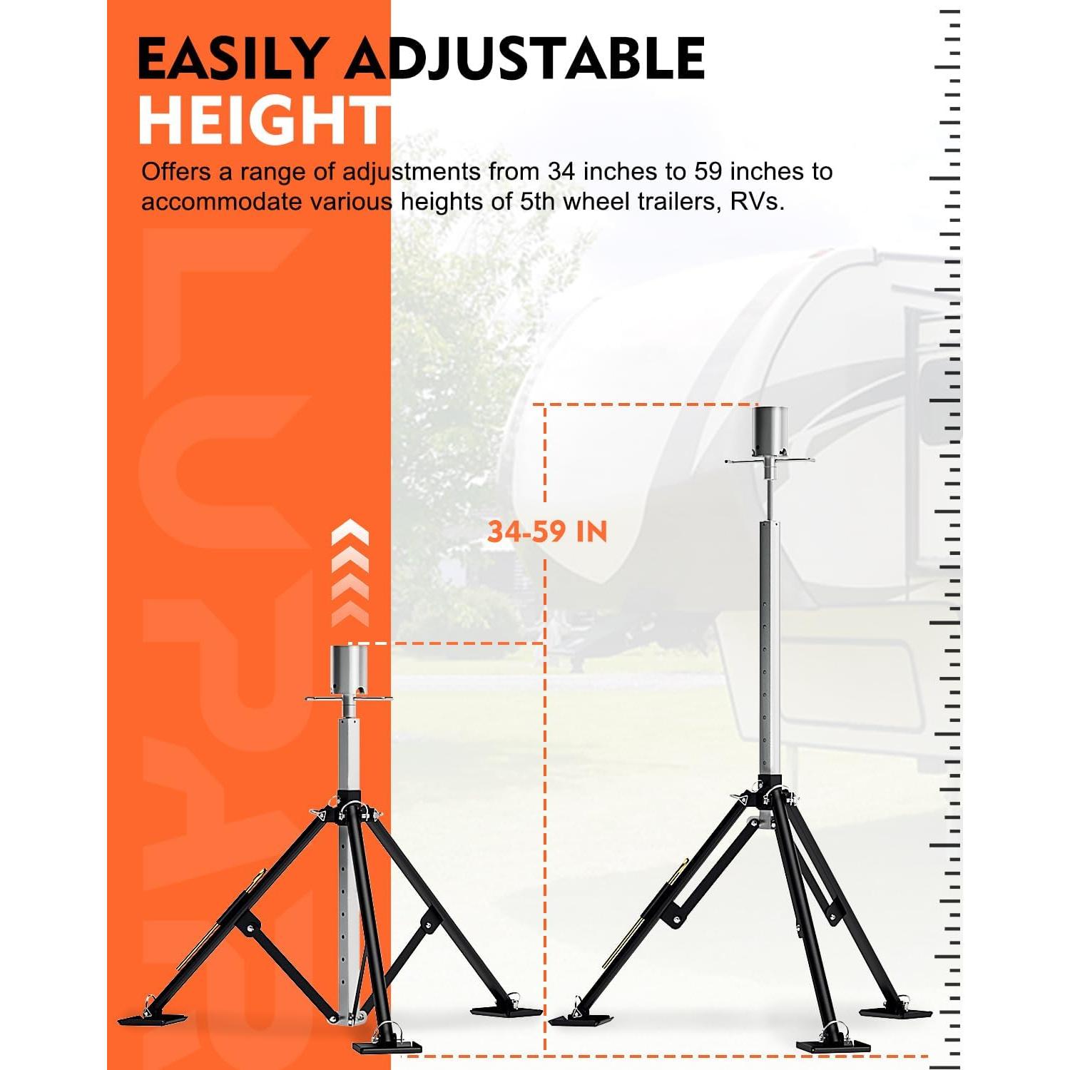 Estabilizador de Trípode Lupar para Quinto Rueda 9.48 kg