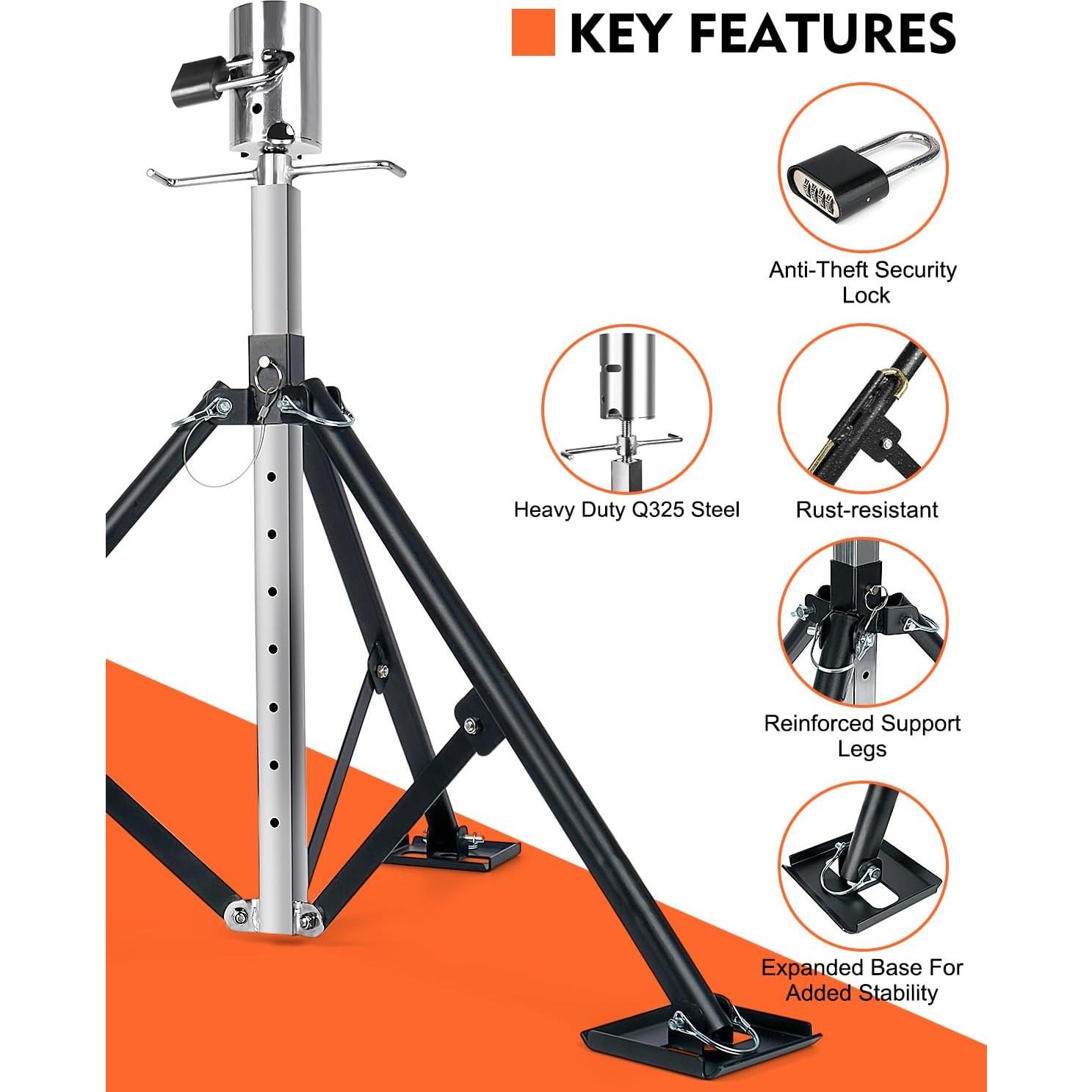 Estabilizador de Trípode Lupar para Quinto Rueda 9.48 kg