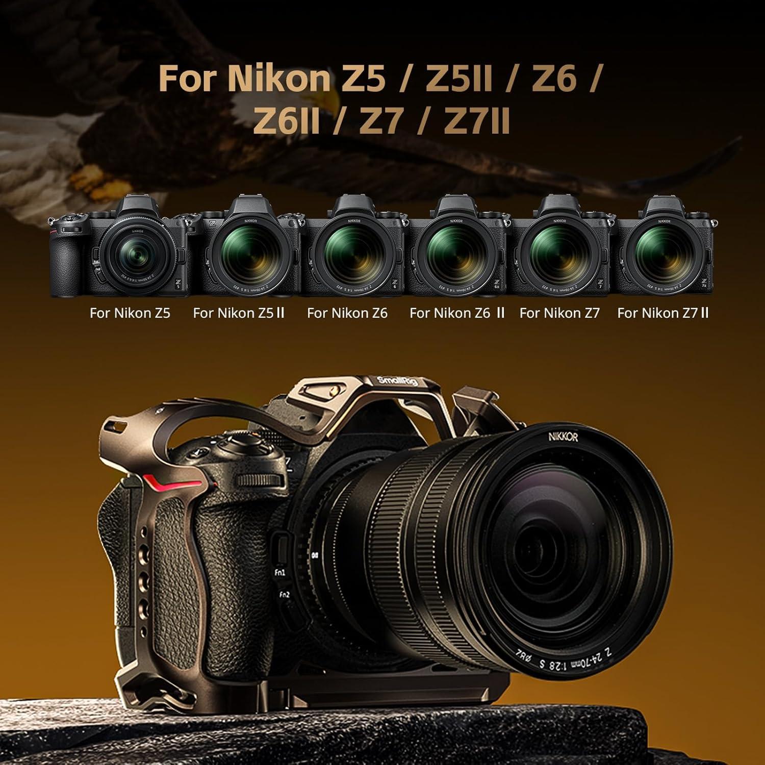 Jaula SmallRig 5258 para Nikon Z5/Z6/Z7 - Aluminio, Placa Arca