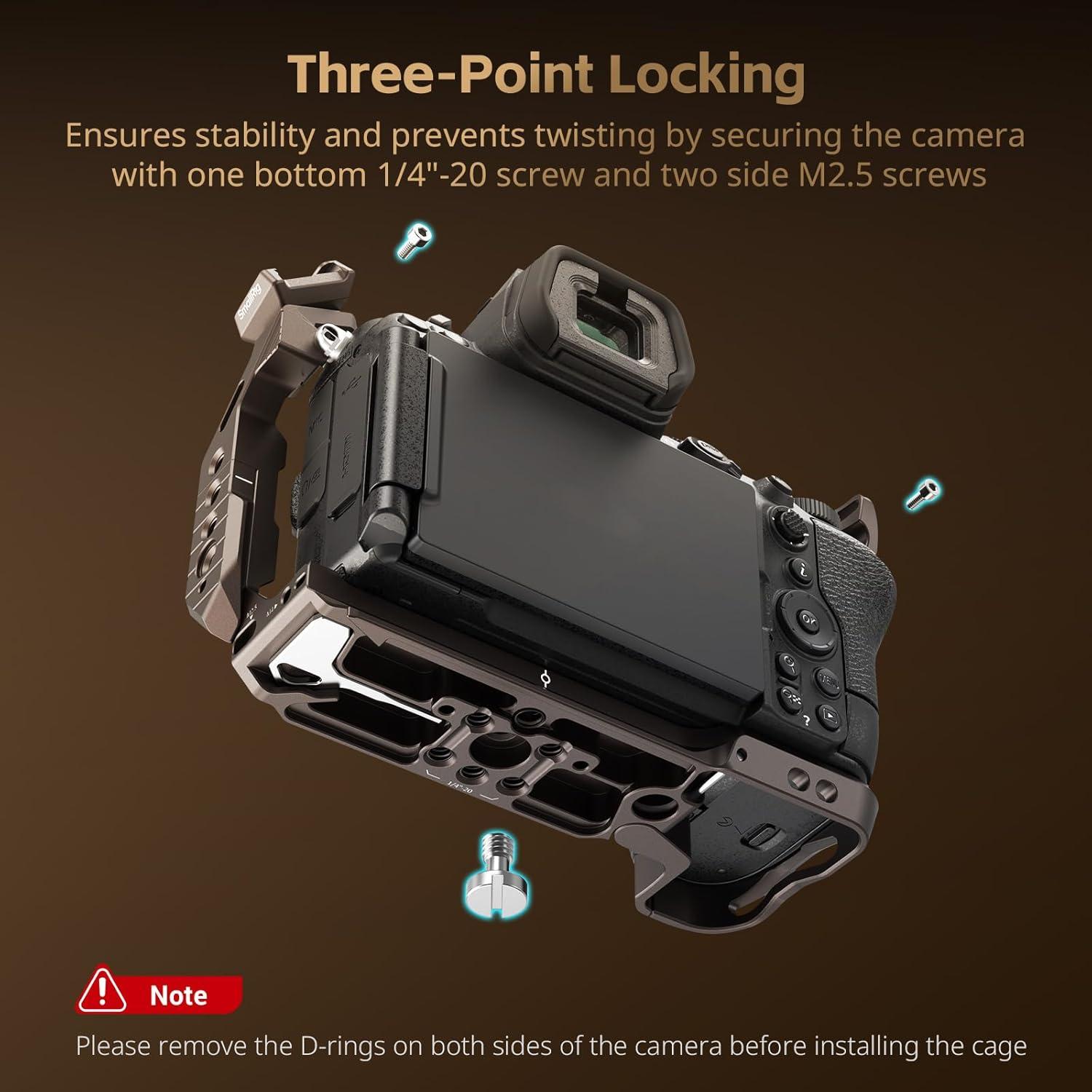 Jaula SmallRig 5258 para Nikon Z5/Z6/Z7 - Aluminio, Placa Arca