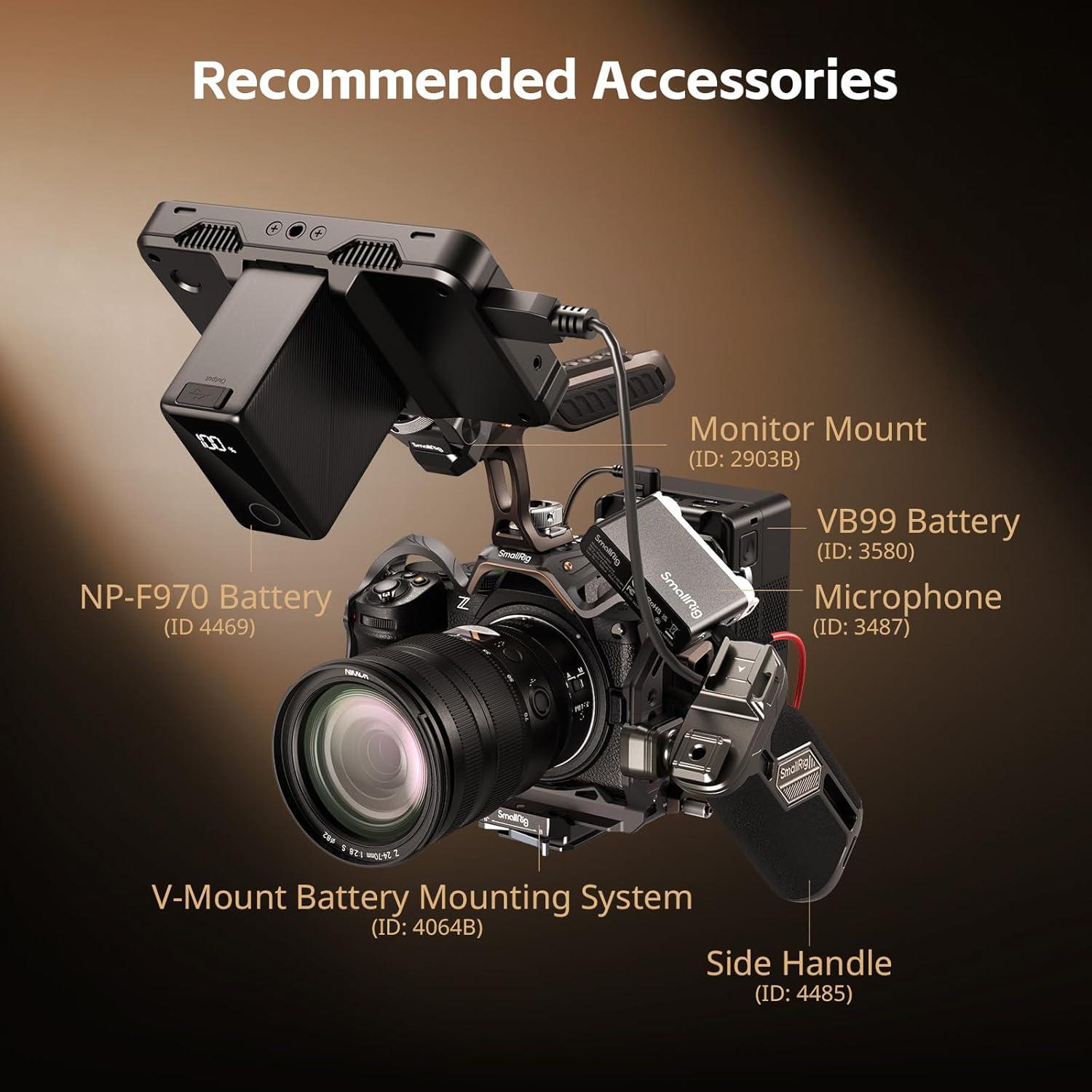 Jaula SmallRig 5258 para Nikon Z5/Z6/Z7 - Aluminio, Placa Arca