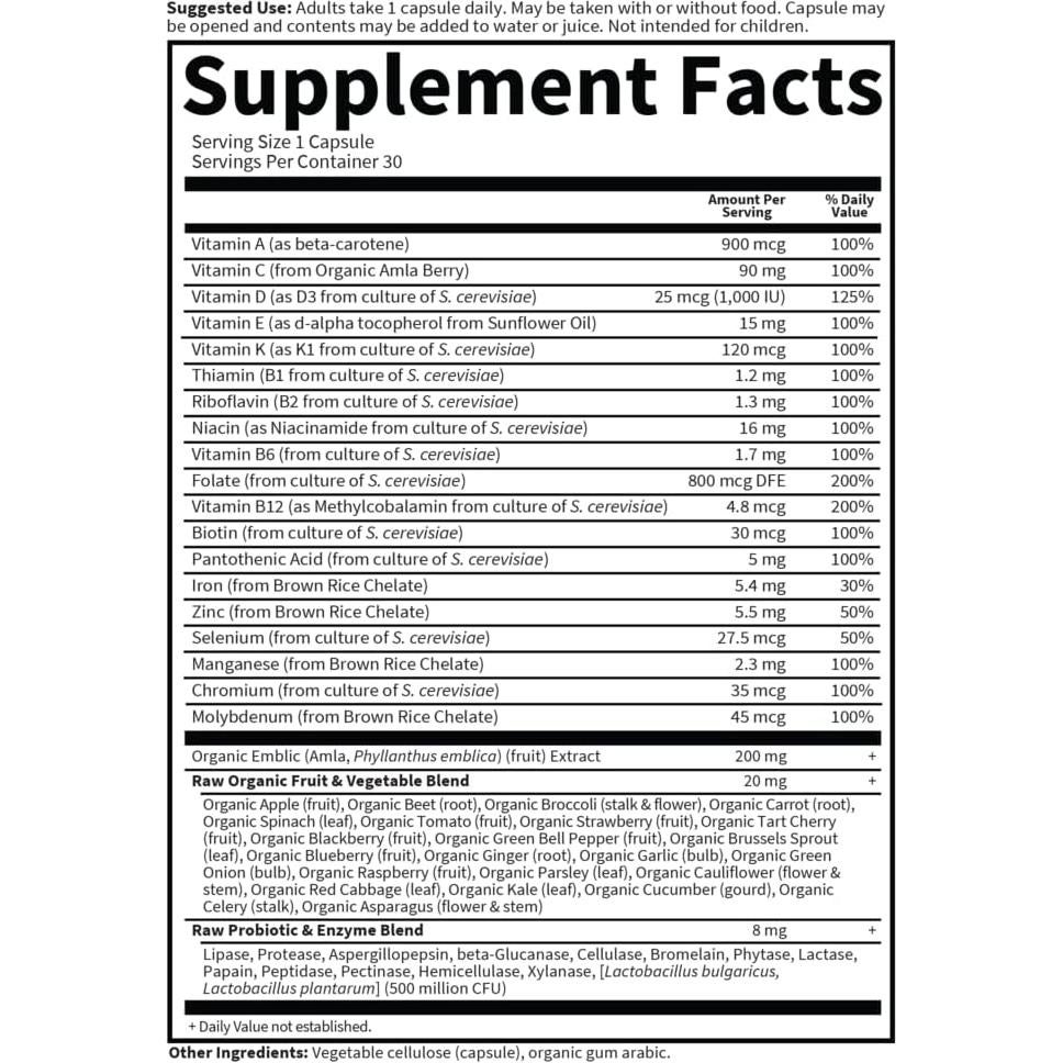 Multivitamina para Mujeres Jardín de la Vida 30 Cápsulas