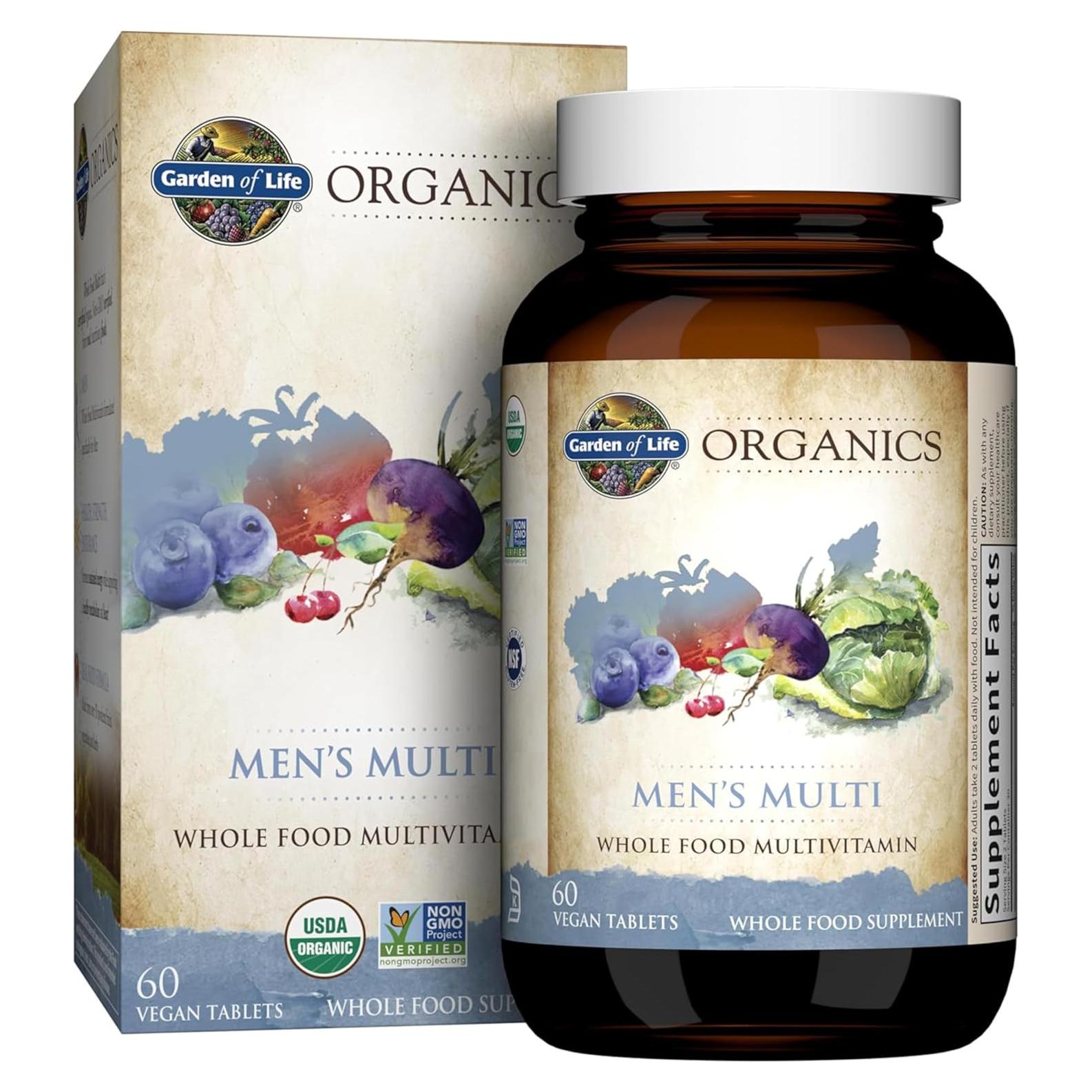 Multivitamínico Orgánico Vegano Jardín de Vida 60 Tabletas
