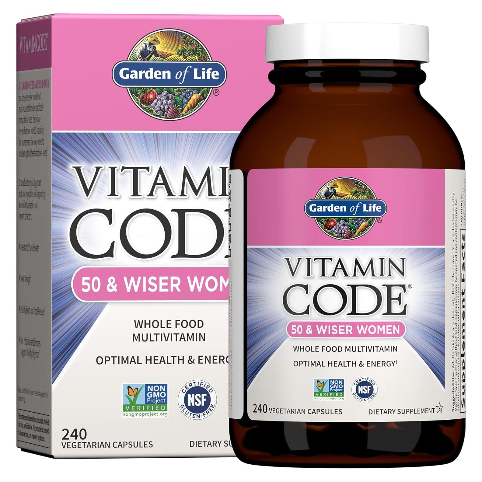 Multivitamina Jardín de Vida para Mujeres 50+ - 240 Cápsulas