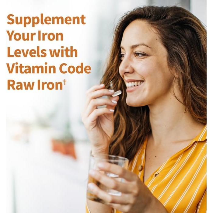 Vitamin Code Suplemento de Hierro Crudo 30 Cápsulas 22mg