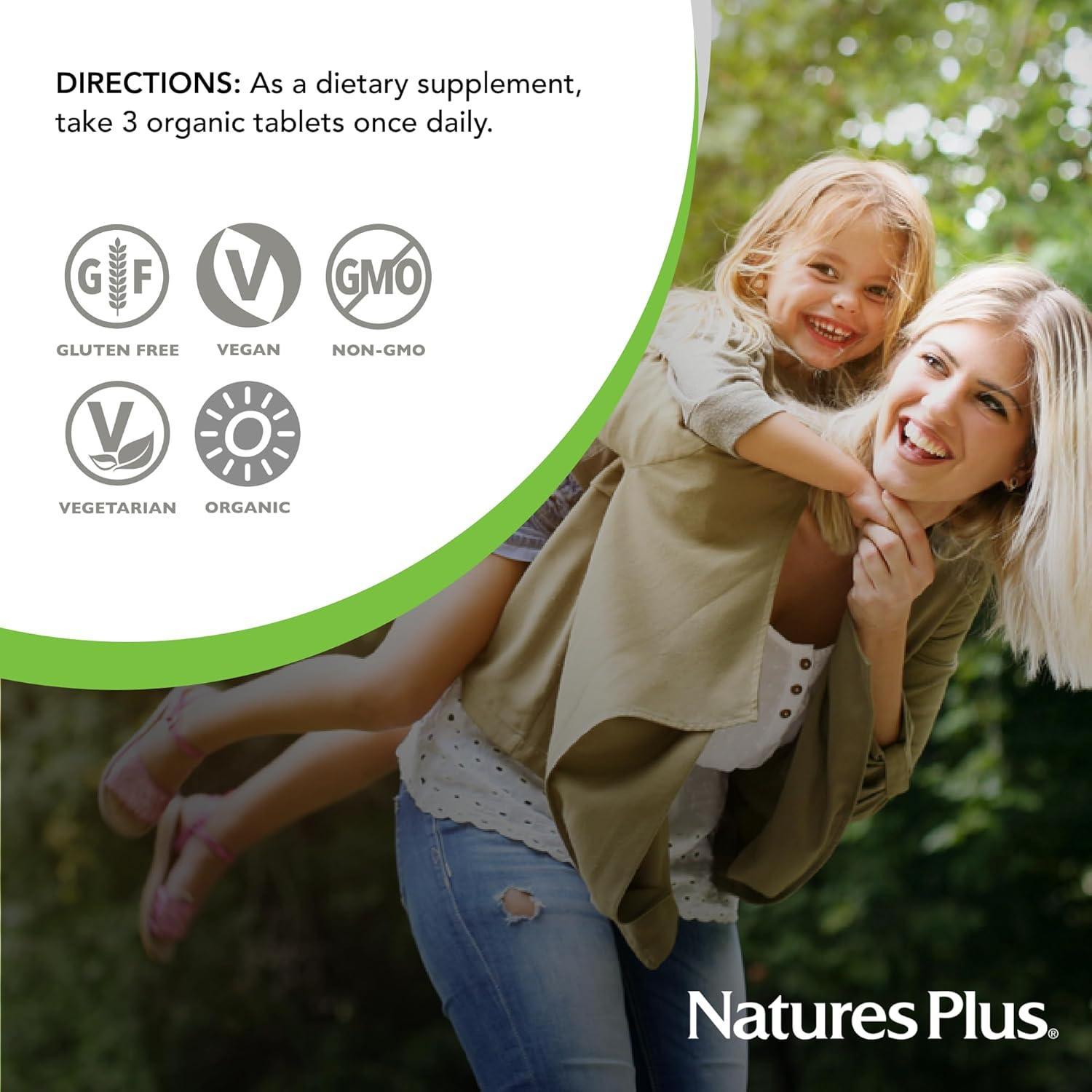 Multivitamina Orgánica para Mujeres NaturesPlus 90 Tabletas Veganas