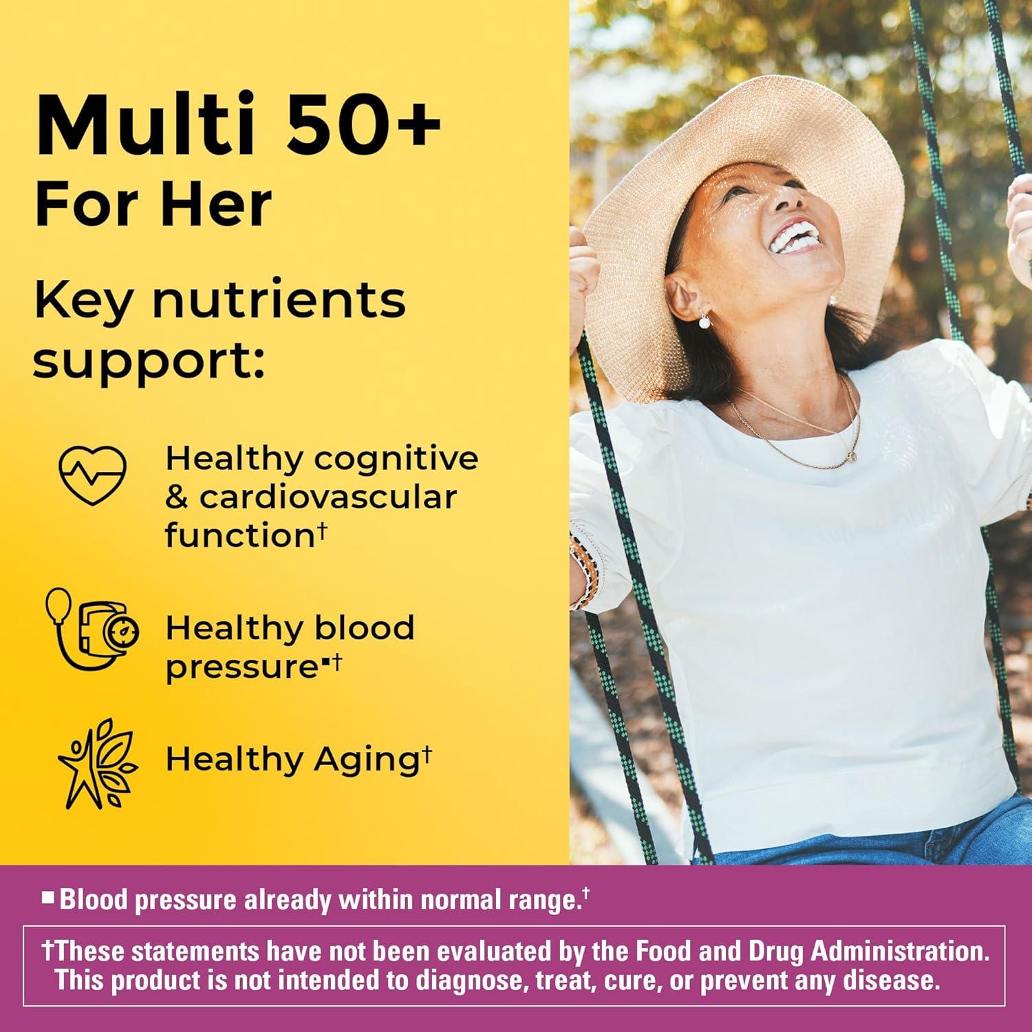 Multivitamina Nature Made Para Ella 50+ Sin Hierro 90 Tabletas