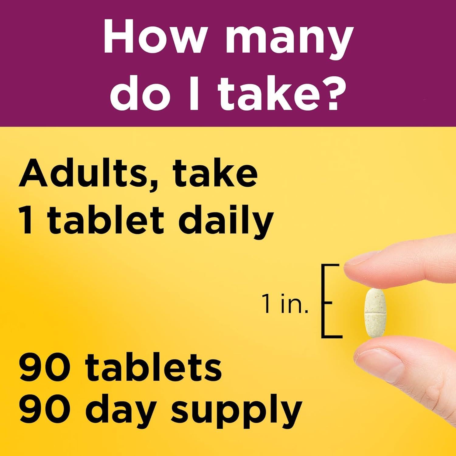 Multivitamina Nature Made Para Ella 50+ Sin Hierro 90 Tabletas