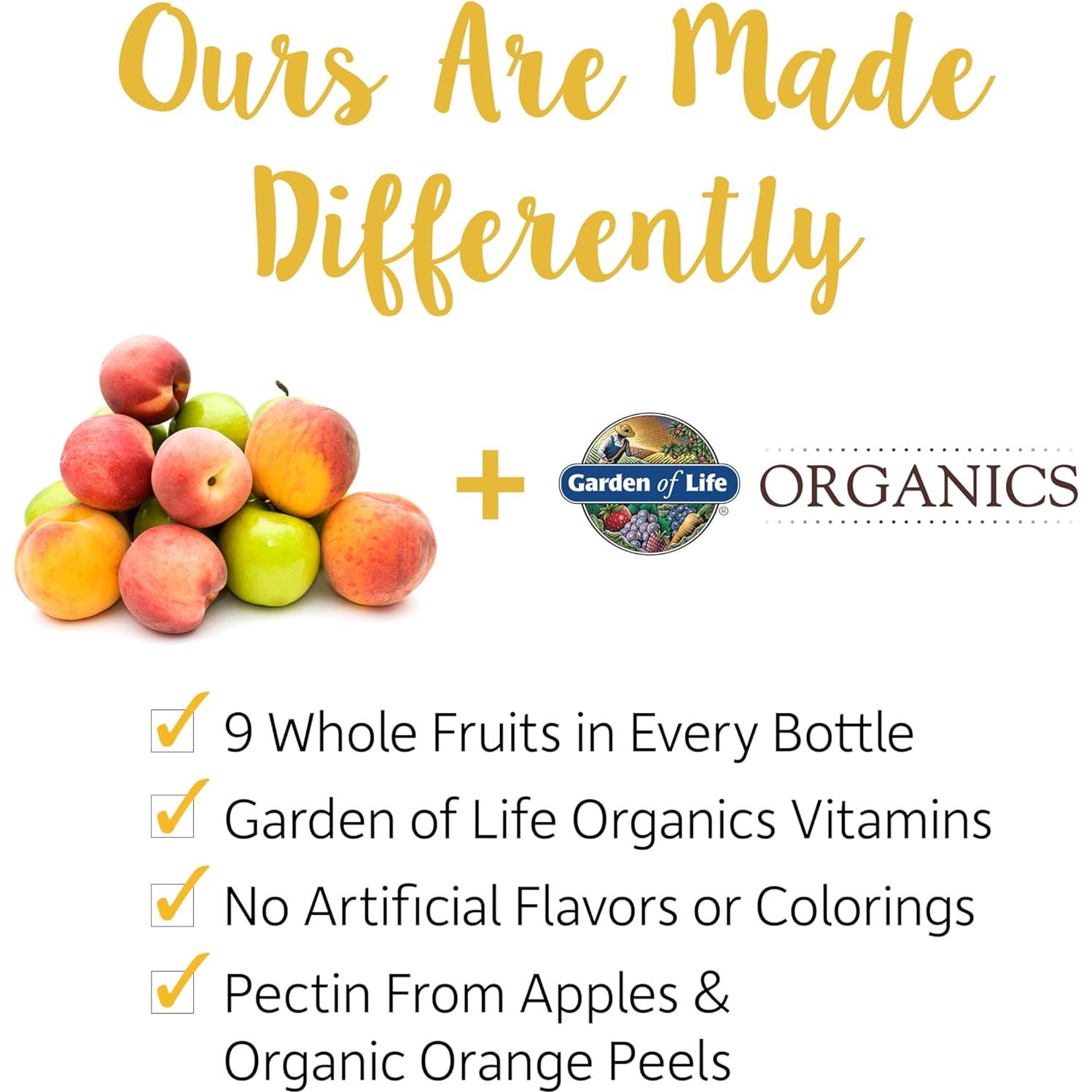 Gummy Vitaminas Orgánicas Garden of Life Hombres 40+ 120 Unidades