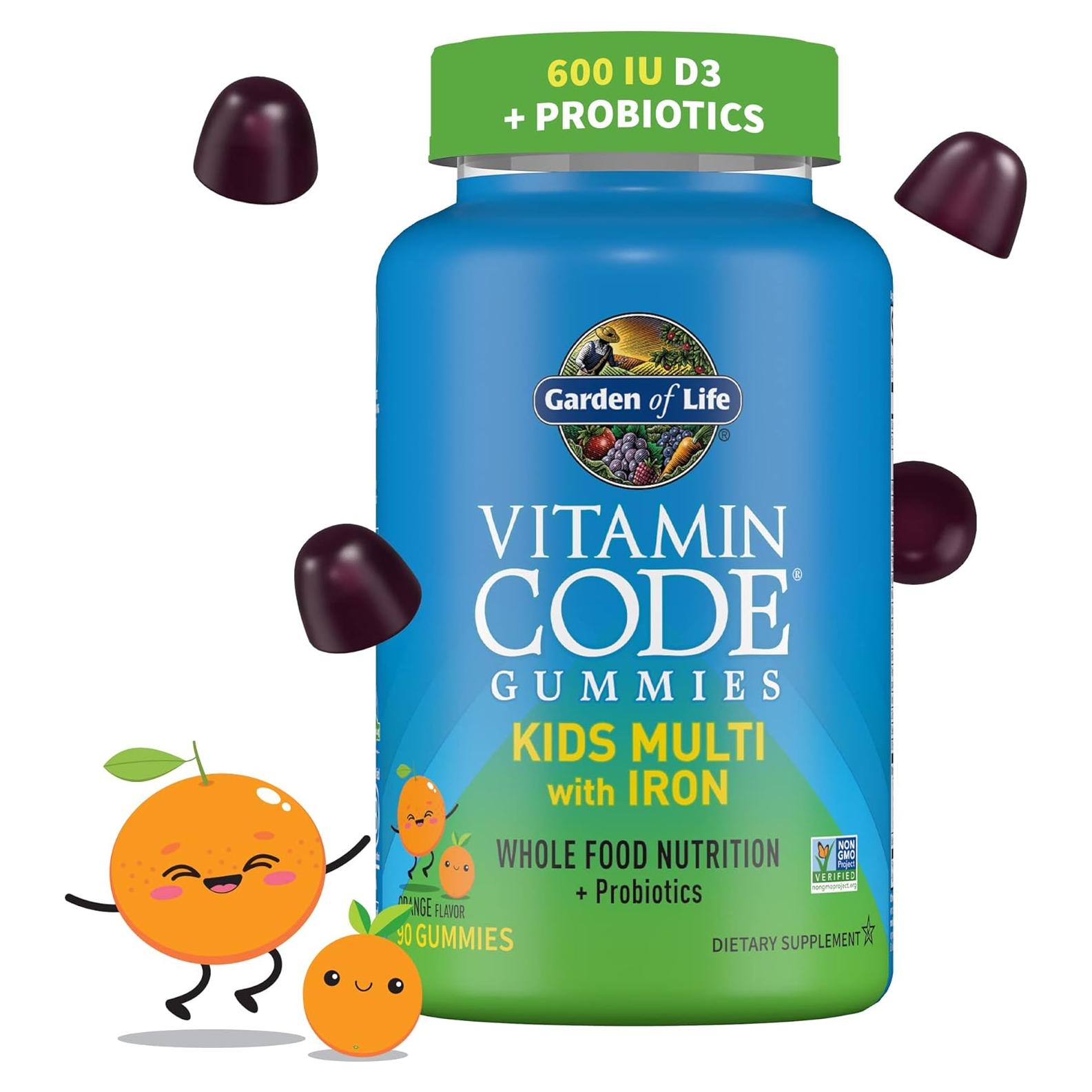 Gummy Multivitamínico para Niños Jardín de Vida con Hierro 30 días