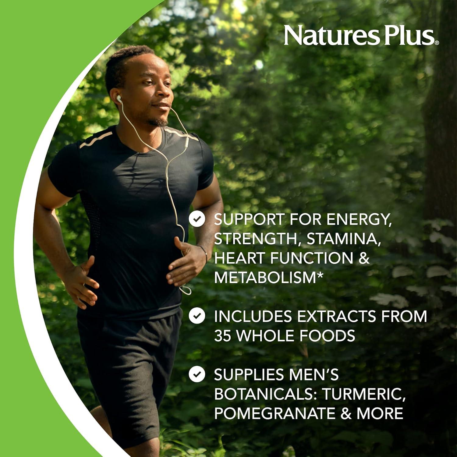 Multivitamínico Orgánico Certificado NaturesPlus Hombres 30 Tabletas