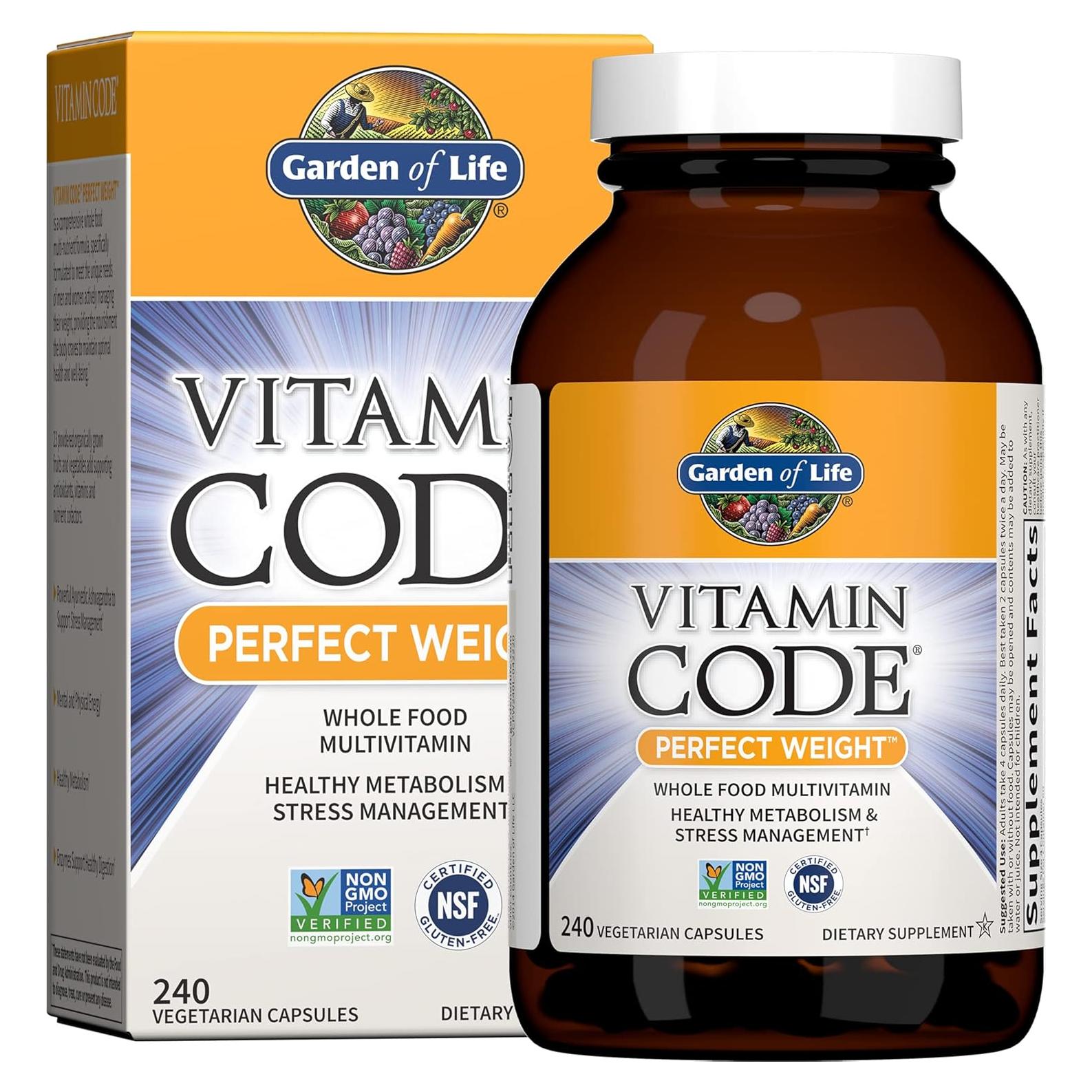 Multivitamina Jardín de la Vida Peso Perfecto 240 Cápsulas