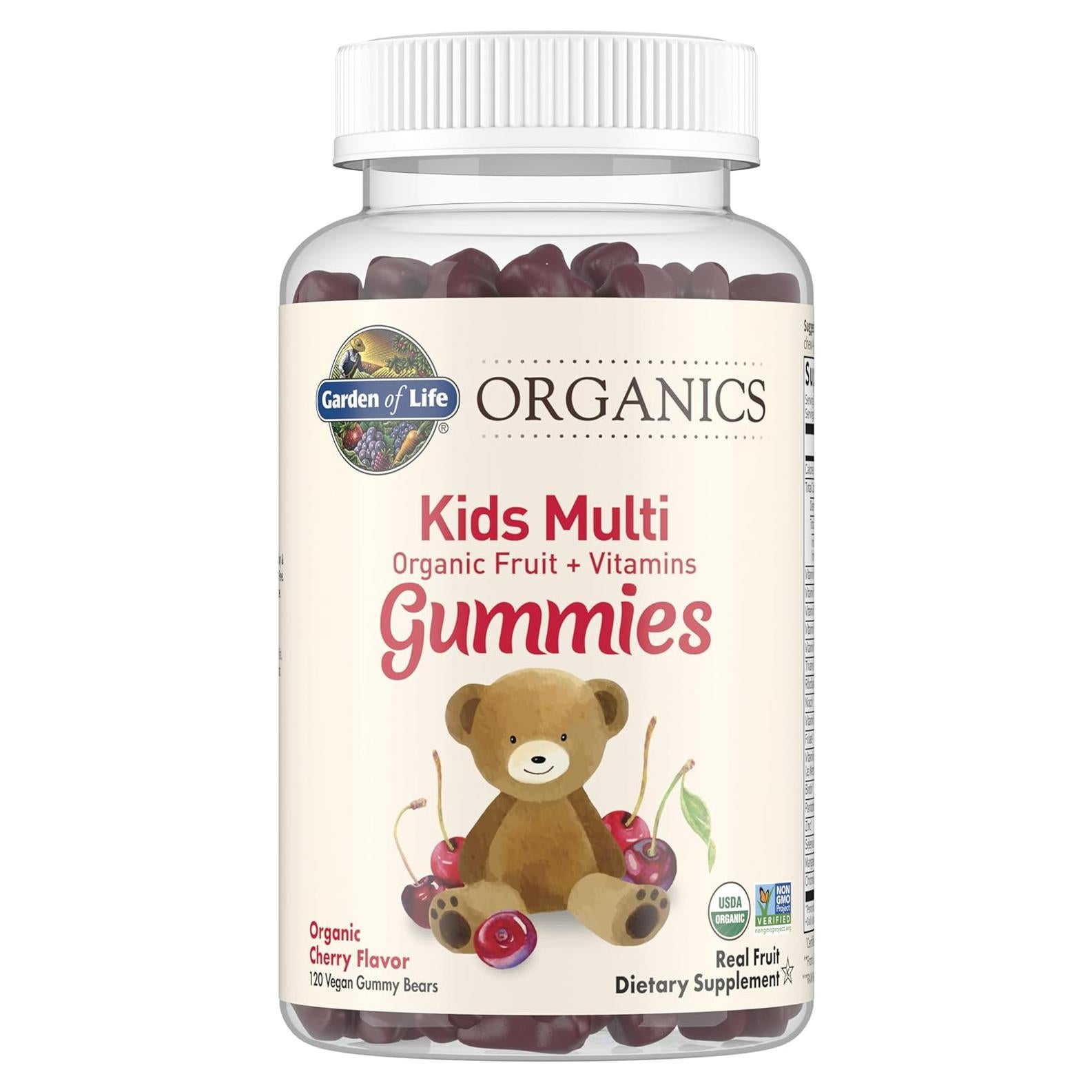 Gomas Vitaminas Orgánicas para Niños Jardín de Vida 120 g