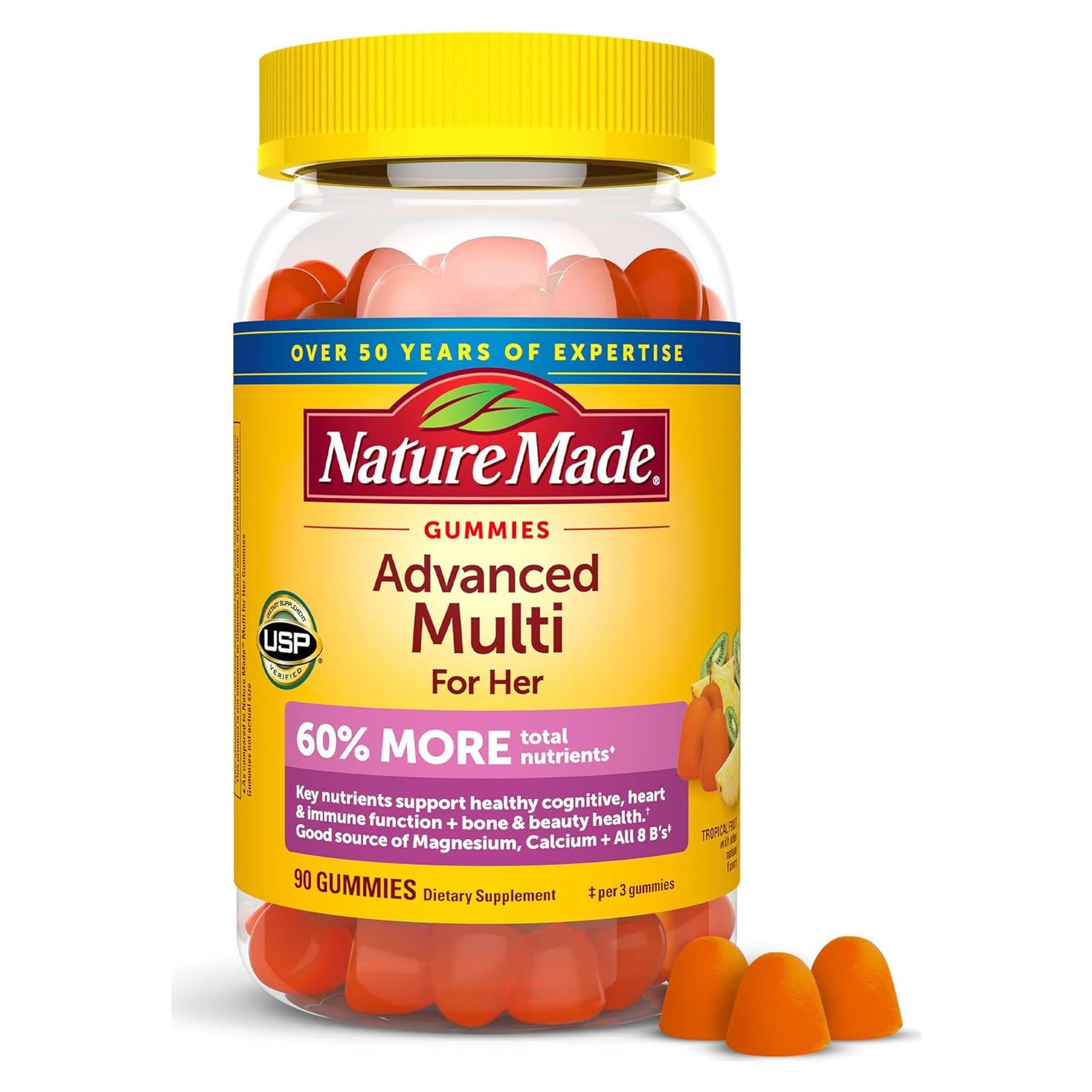 Gomas Multivitamínicas Avanzadas Nature Made para Ella 90 Unidades