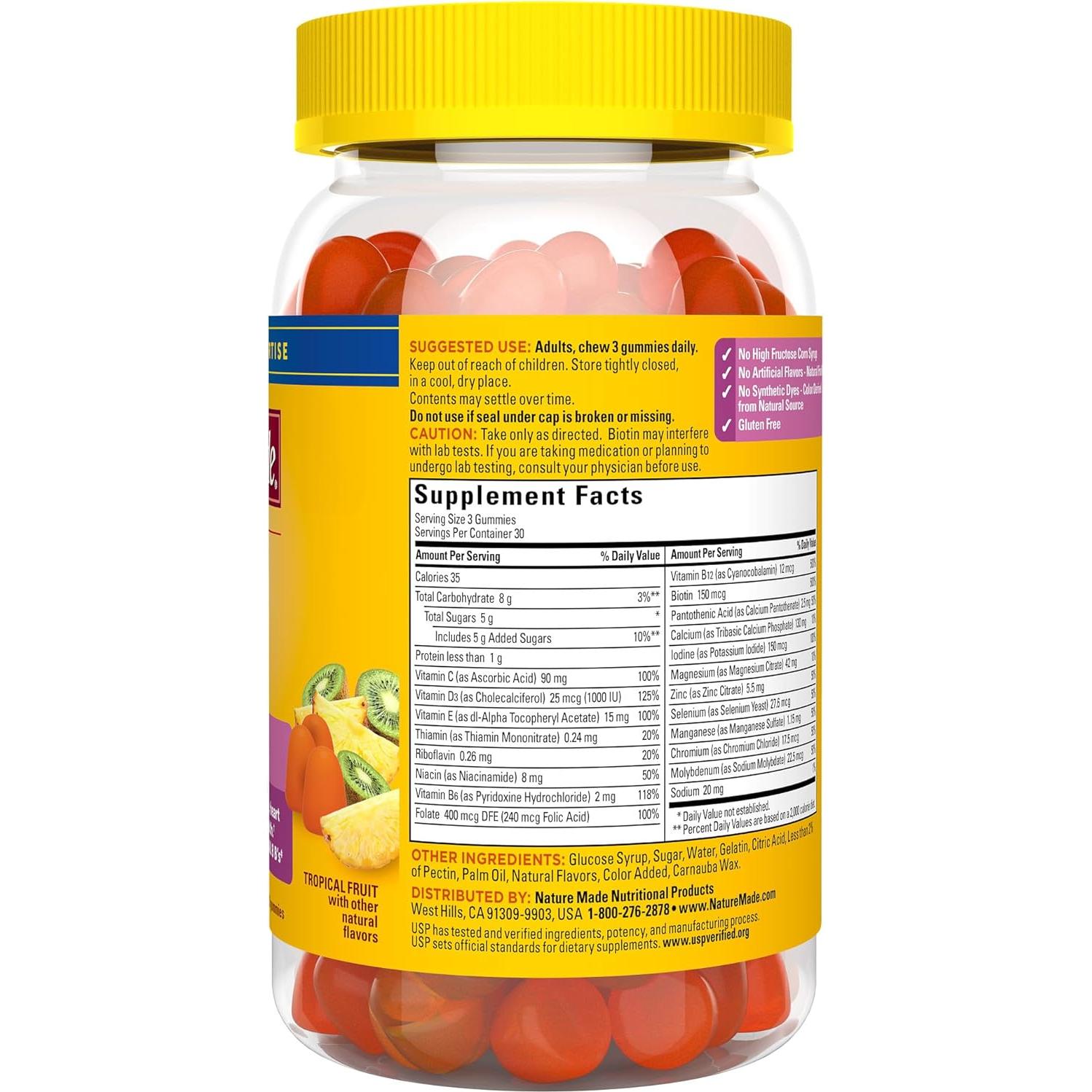 Gomas Multivitamínicas Avanzadas Nature Made para Ella 90 Unidades