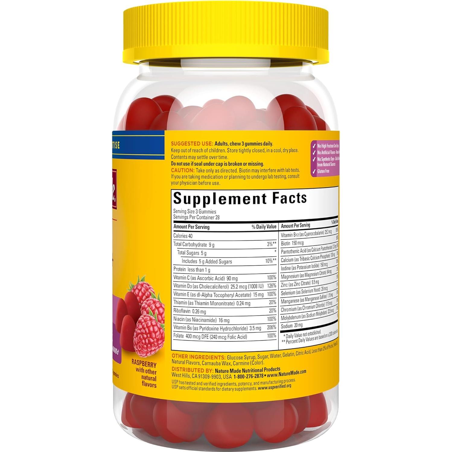 Gomitas Multivitamínicas Nature Made 50+ para Mujeres 84 Unidades