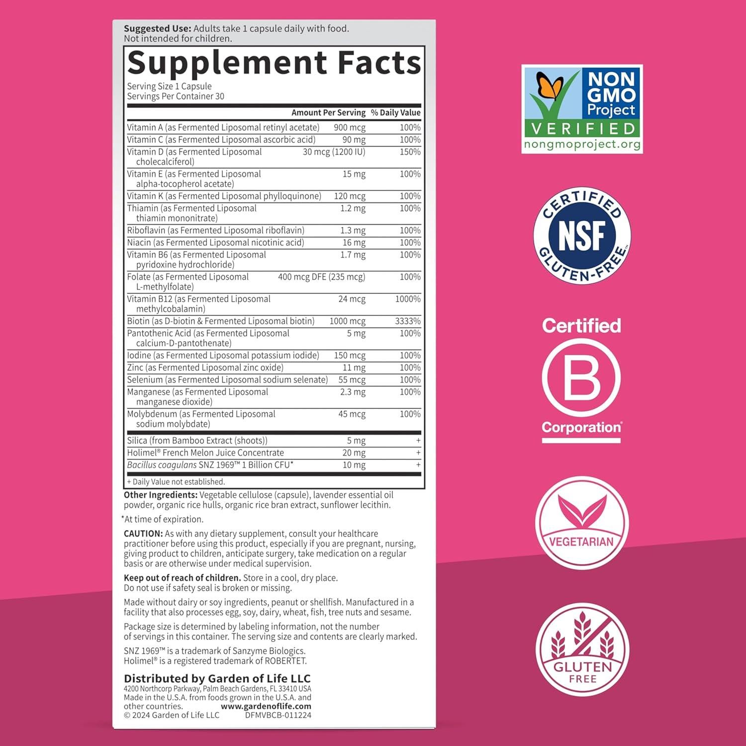 Multivitamínico Liposomal Jardín de la Vida 30 Cápsulas