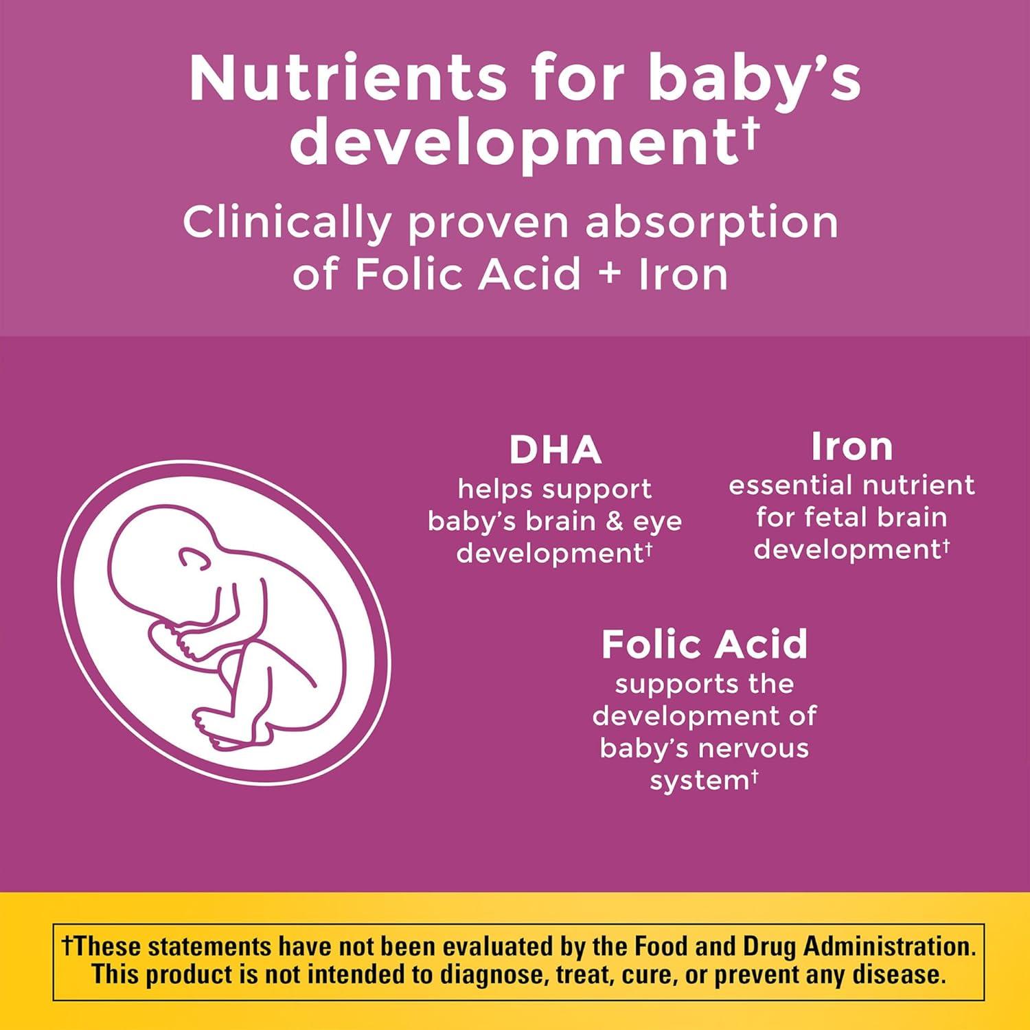 Nature Made Prenatal DHA + Ácido Fólico 110 Softgels
