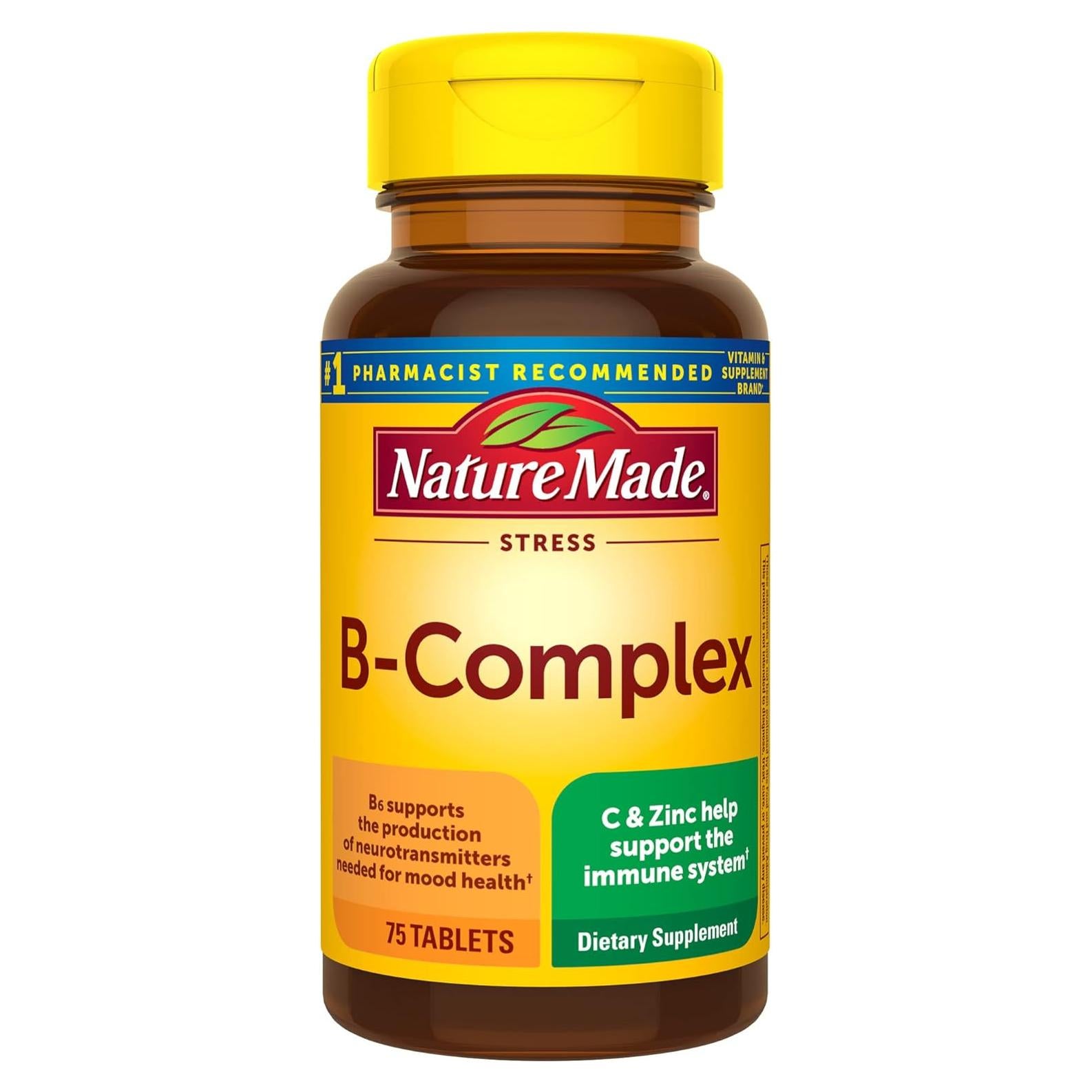 Nature Made Complejo B con Vitamina C y Zinc 75 Tabletas