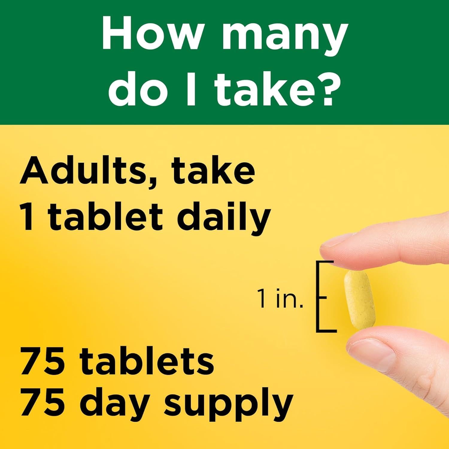 Nature Made Complejo B con Vitamina C y Zinc 75 Tabletas