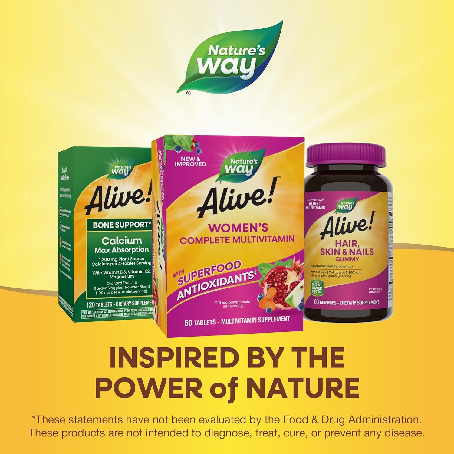 Multivitamínico Completo para Mujeres Nature's Way Alive! 50 Tabletas