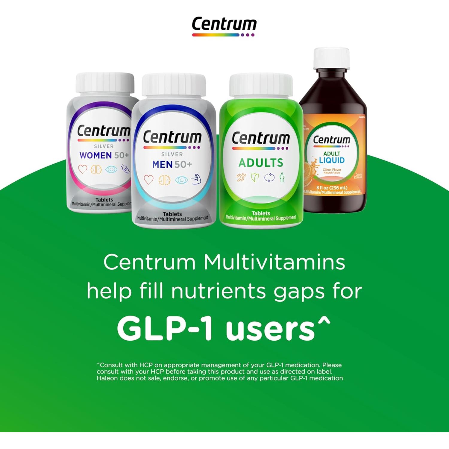 Centrum Silver Multivitamina 50+ Adultos 220 Cápsulas