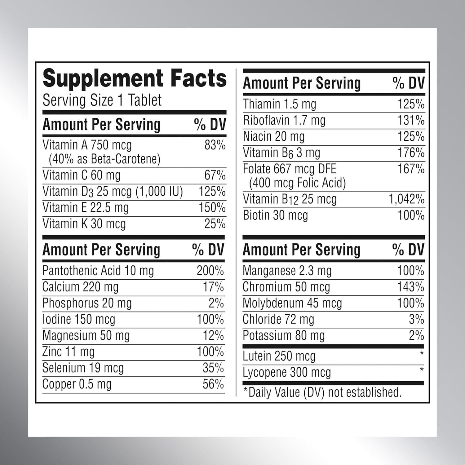 Centrum Silver Multivitamina 50+ Adultos 220 Cápsulas