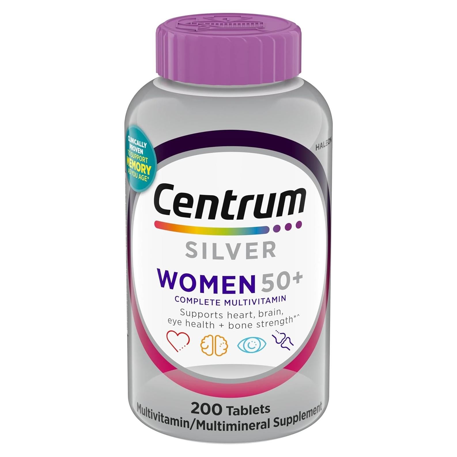 Centrum Silver Multivitamina Mujeres 50+ 200 Unidades Vitamina D3
