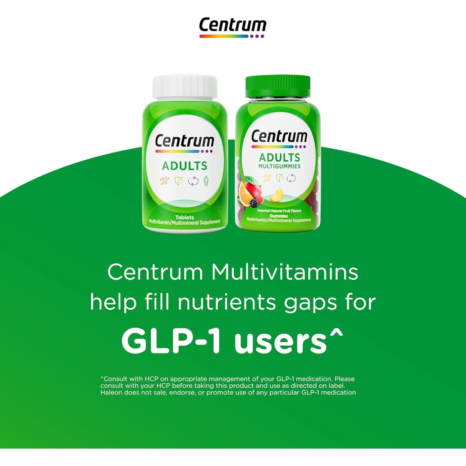 Suplemento Multivitamínico Centrum Adulto 200 Tabletas Sin OGM