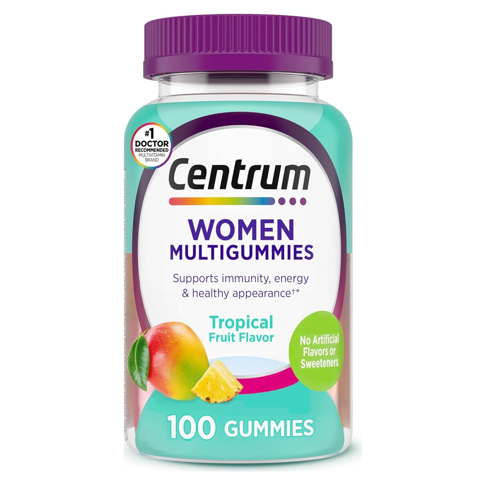 Gomitas Multivitamínicas Centrum para Mujeres 100 Unidades