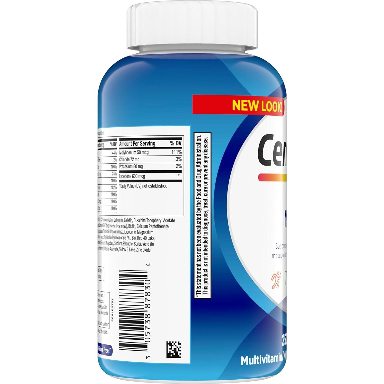 Centrum Multivitaminas para Hombres 250 Tabletas - Vitamina D3 y B