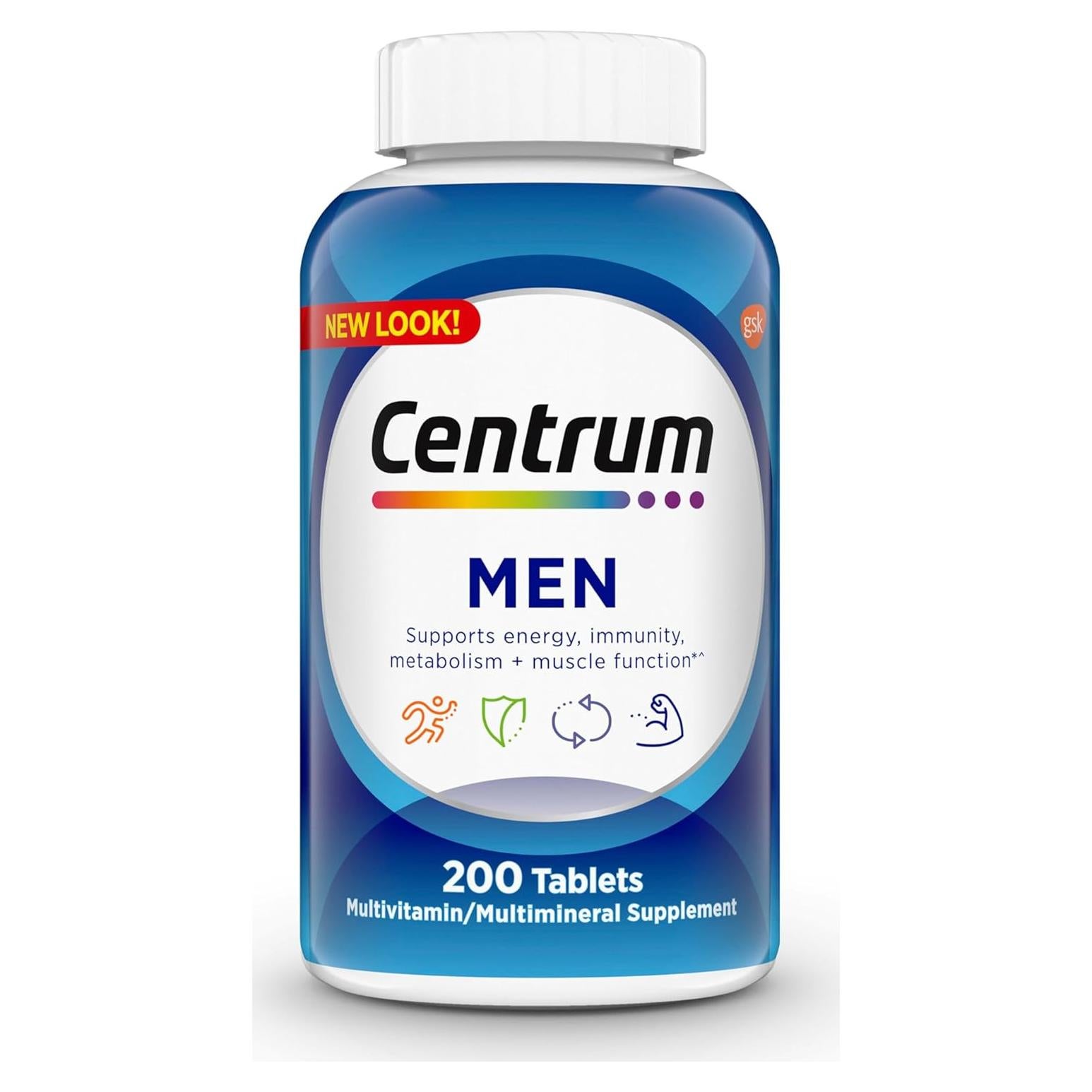 Centrum Multivitamínico para Hombres 200 Tabletas Vitamina D3