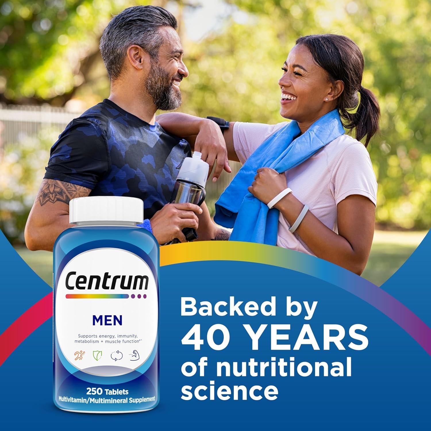 Centrum Multivitamínico para Hombres 200 Tabletas Vitamina D3