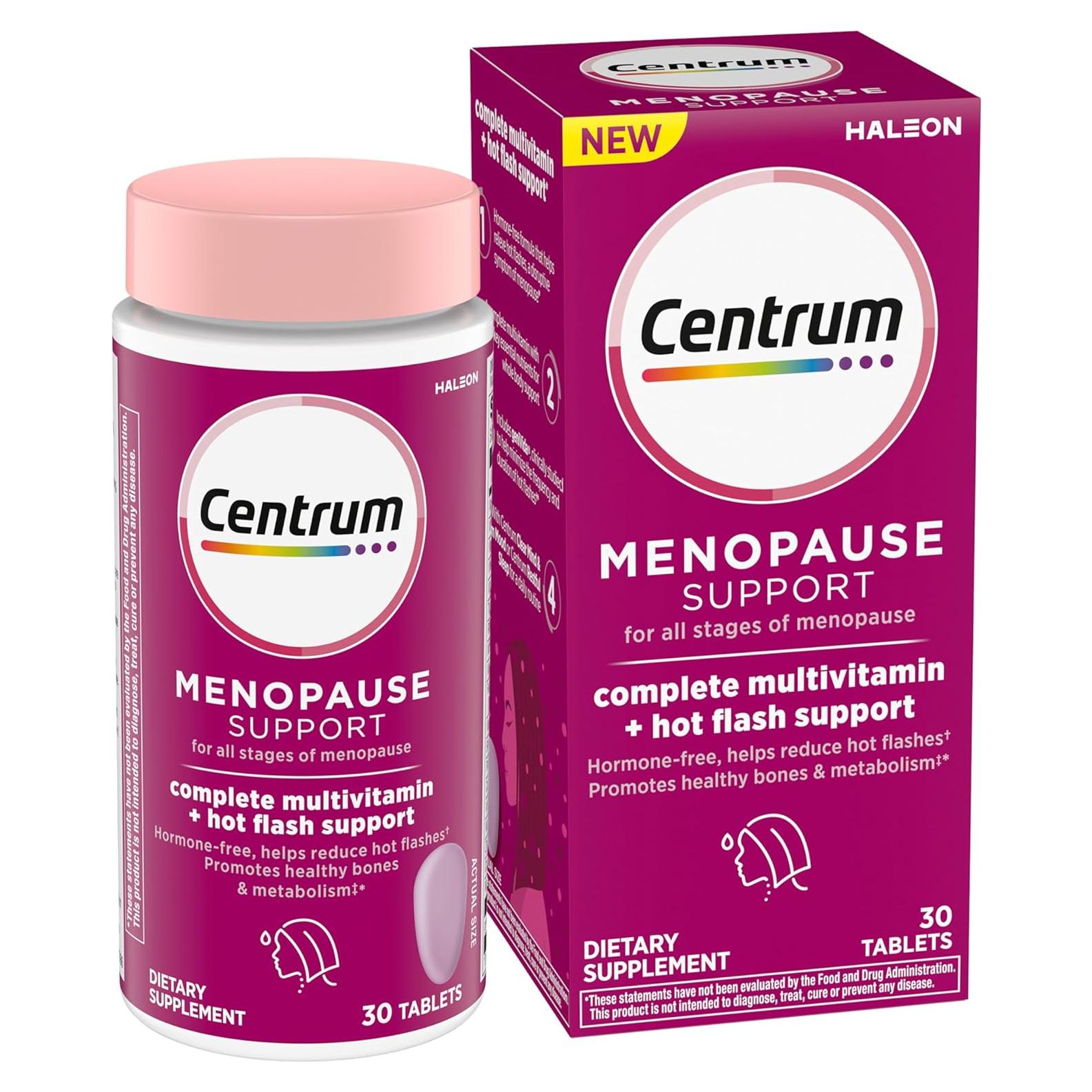 Suplemento Multivitamínico Centrum Menopausia 30 Tabletas