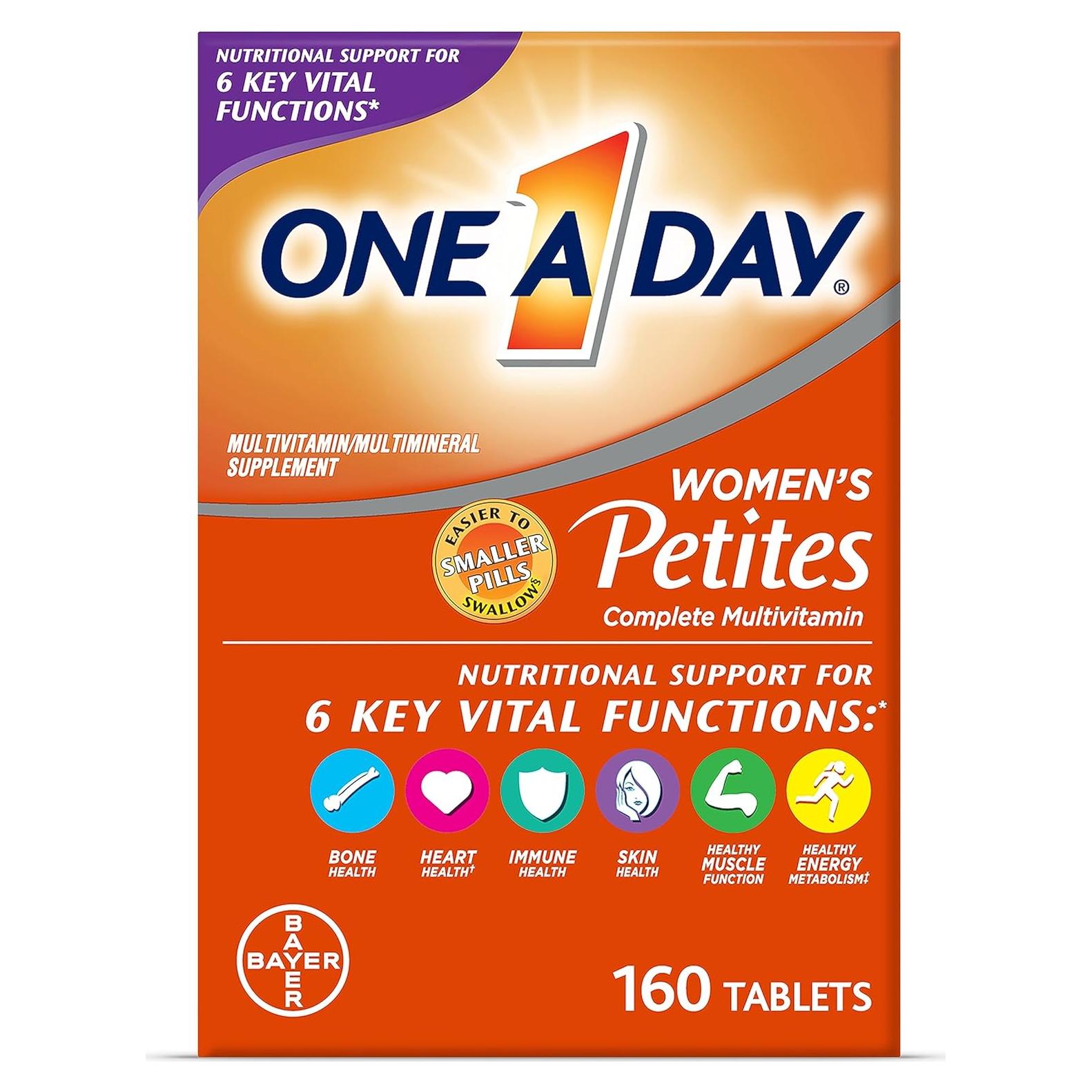 Multivitaminas Petites One A Day Mujeres 160 Tabletas Salud Inmunológica