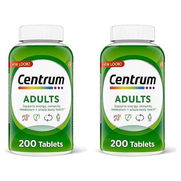 Suplemento Multivitamínico Centrum Adulto 200 Tabletas Sin OGM