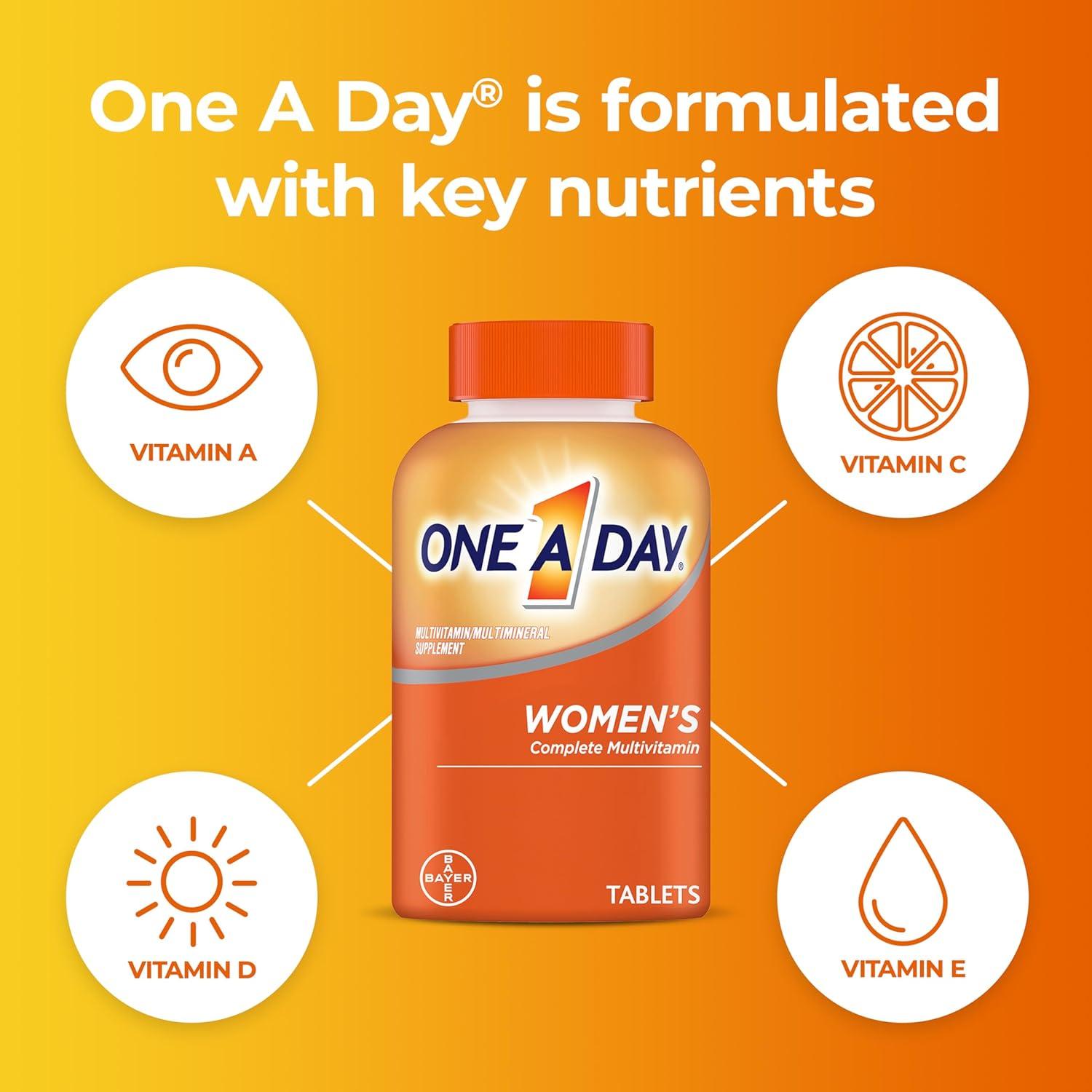 Multivitamina One A Day para Mujeres 200 Comprimidos - Salud Ósea y Piel